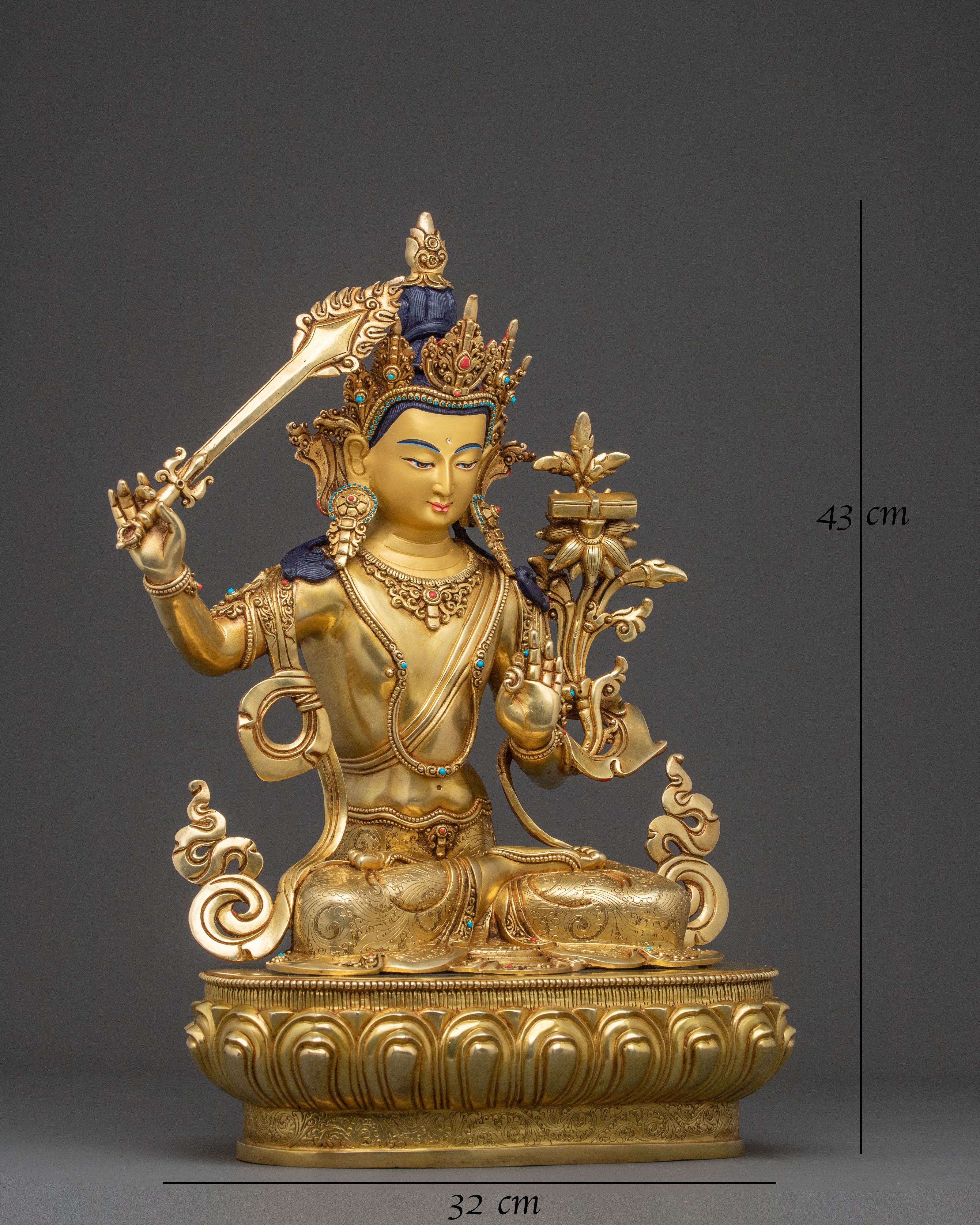 Manjushri Divine Sculpture | Bodhisattva of Wisdom