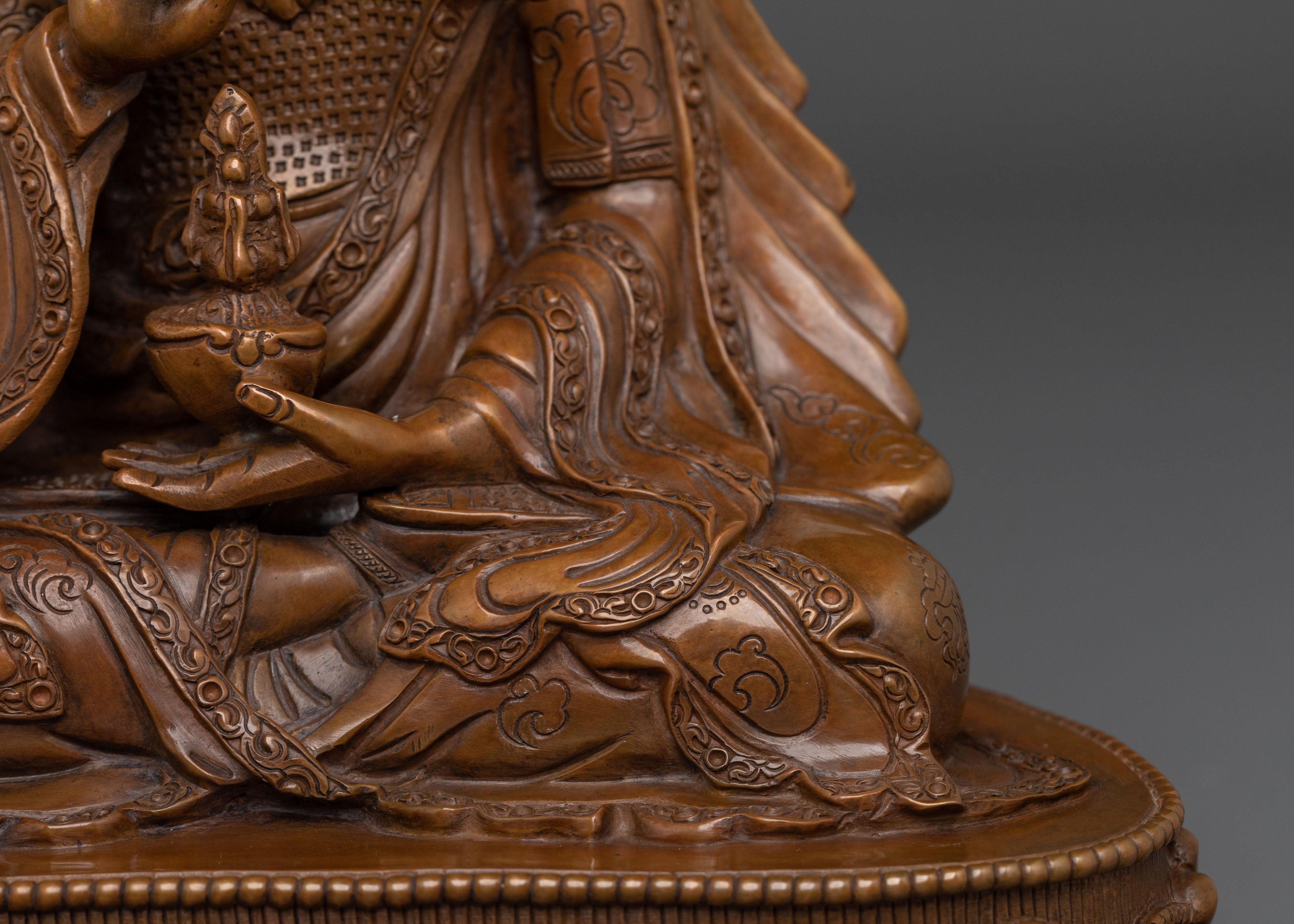 Guru Tsokye Dorje Sacred Figurine | Tibetan Buddhist Altar Decor