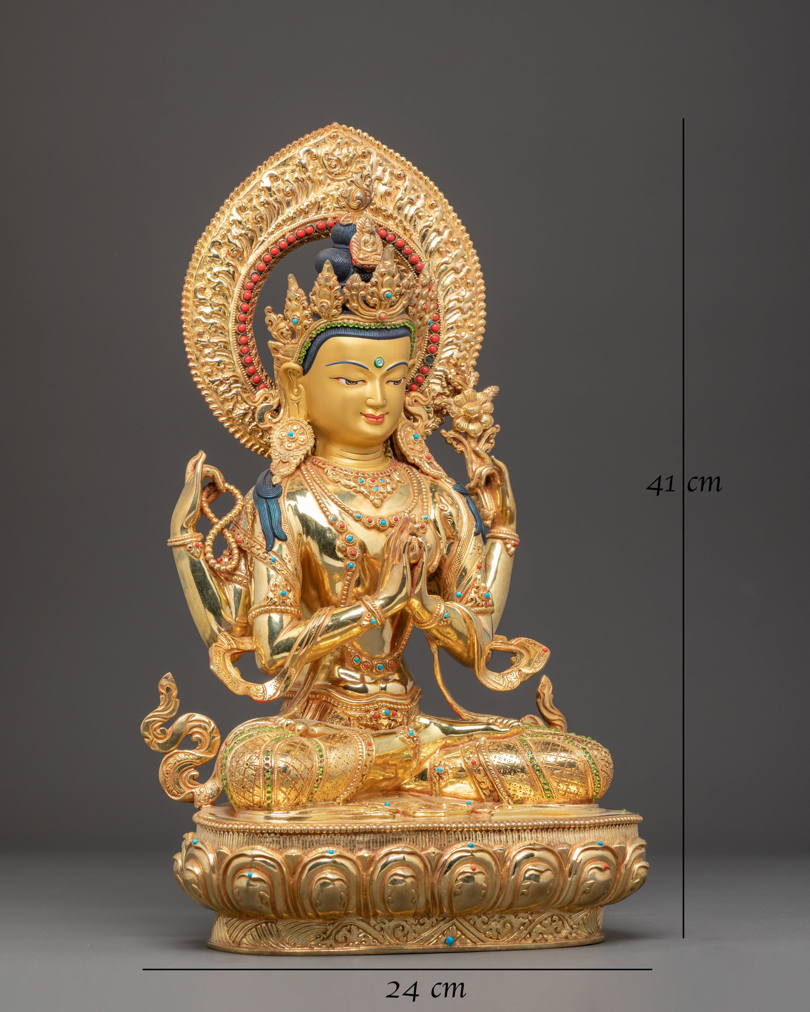 Handcrafted Chenrezig Statue