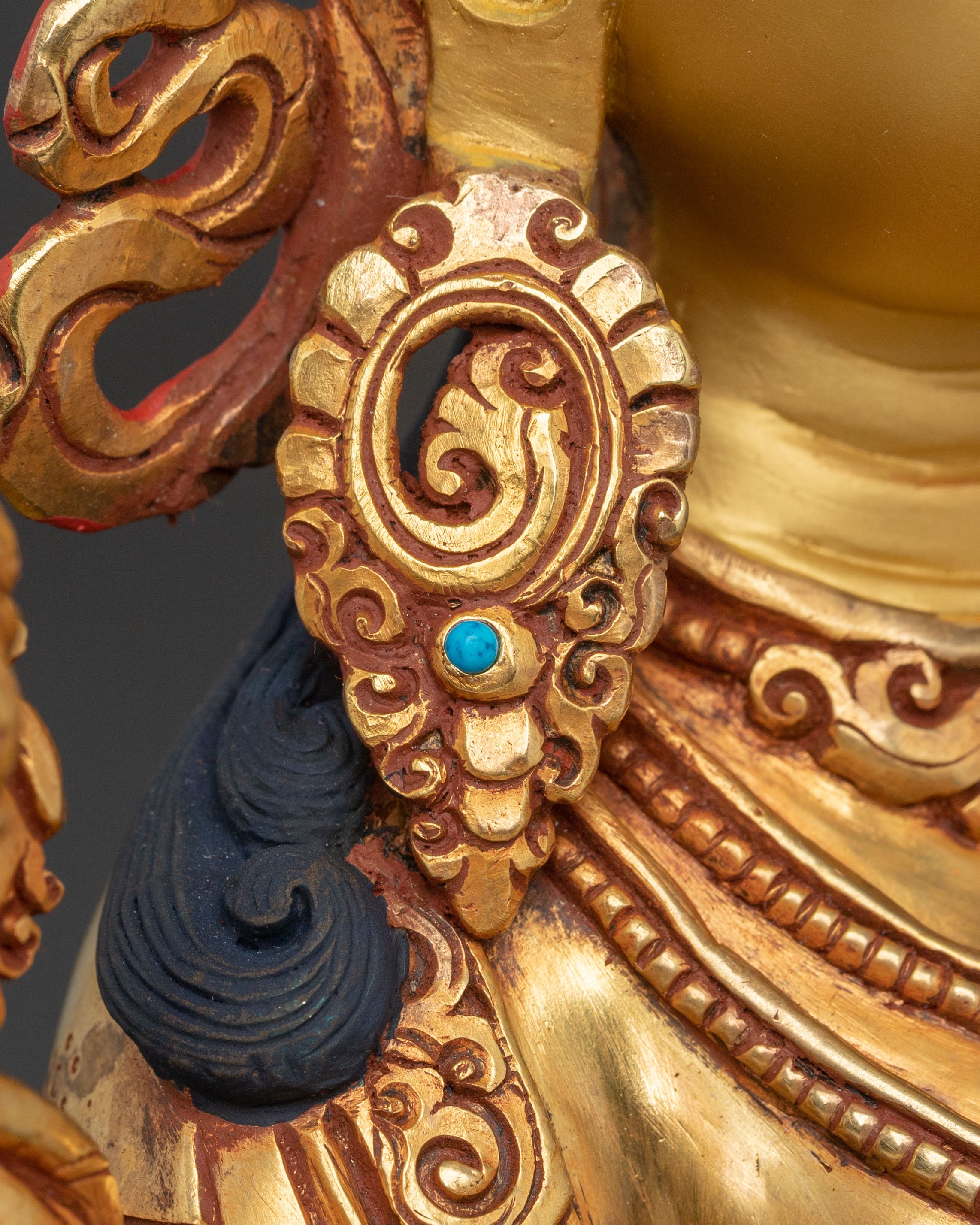 Green Tara Buddhist Protection Sculpture | Goddess of Swift Compassion