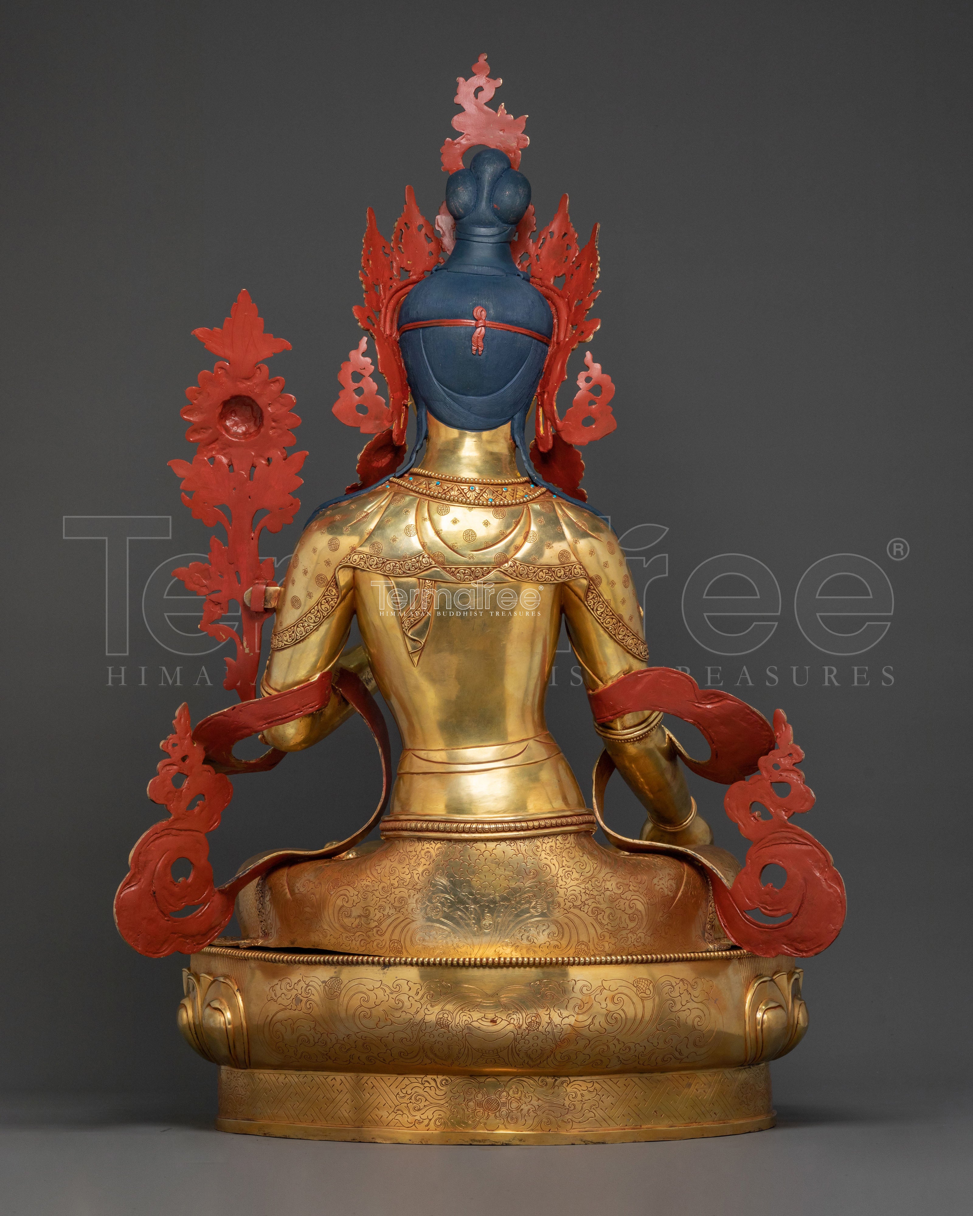 White Tara Figurine: Divine Goddess of Longevity