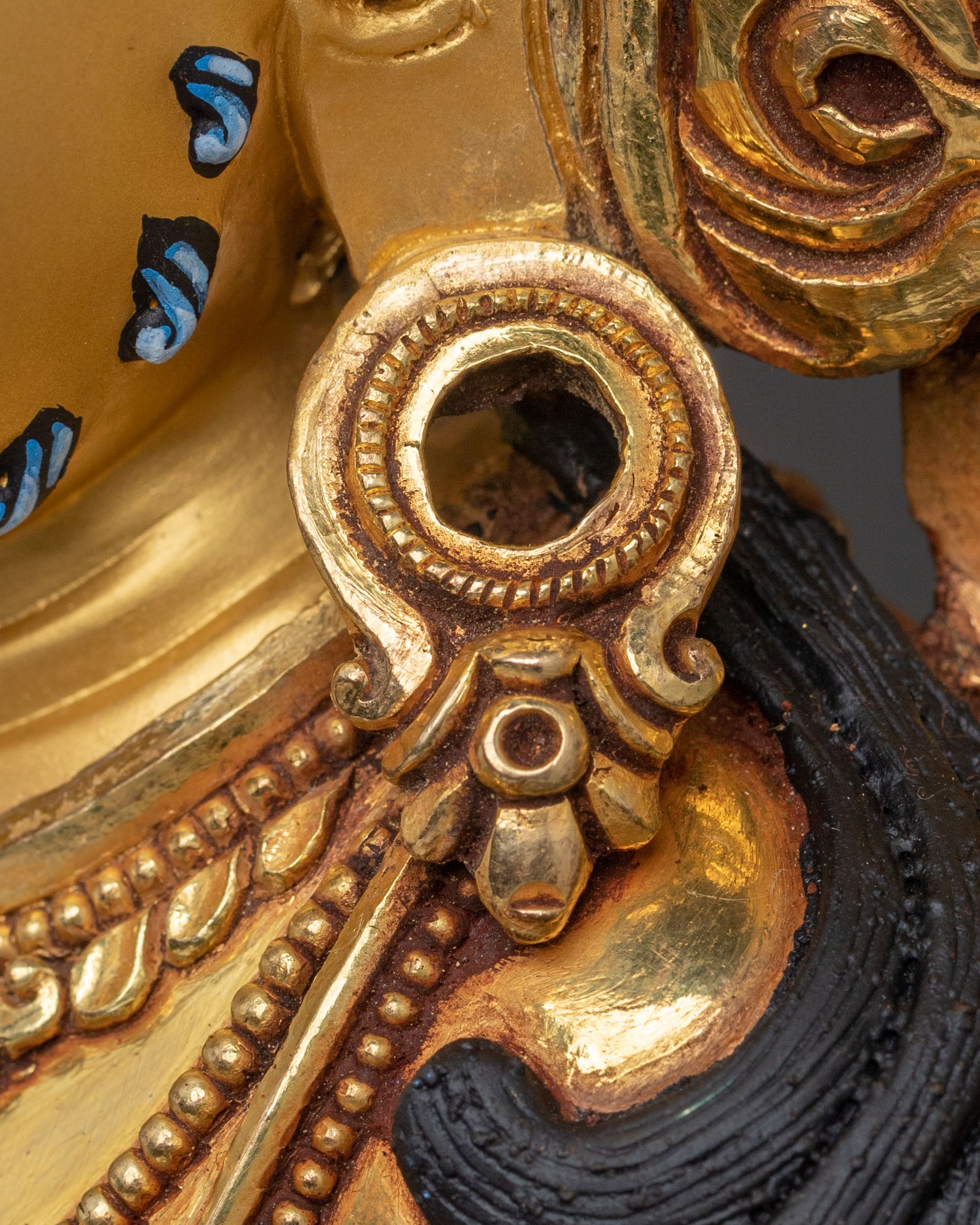 Dzambhala Divine Statue on Throne | Tibetan Wealth Deity
