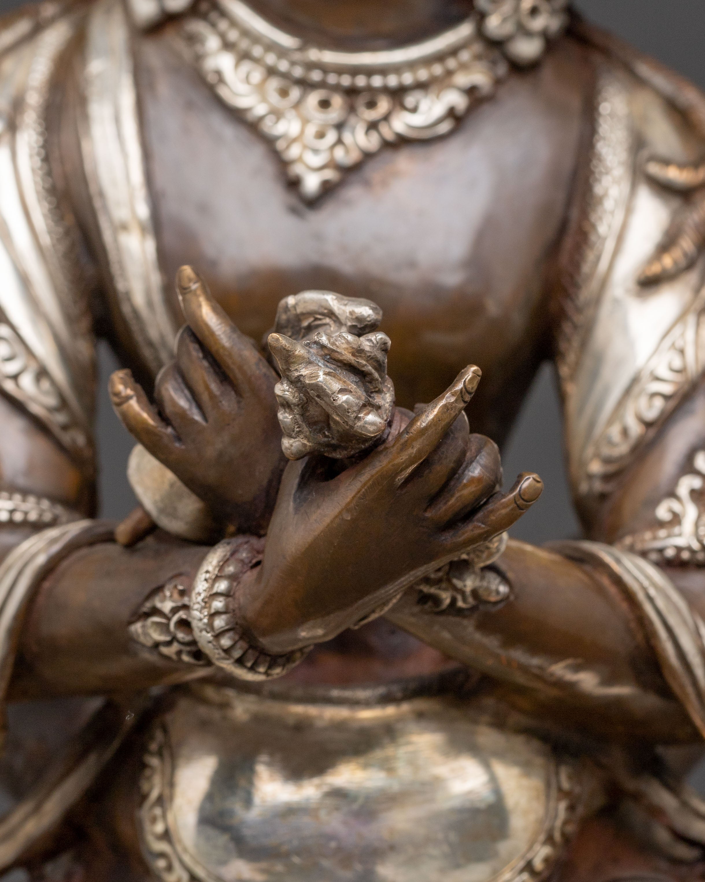 Guhyasamaja Sacred Statue – Oxidized Copper Masterpiece