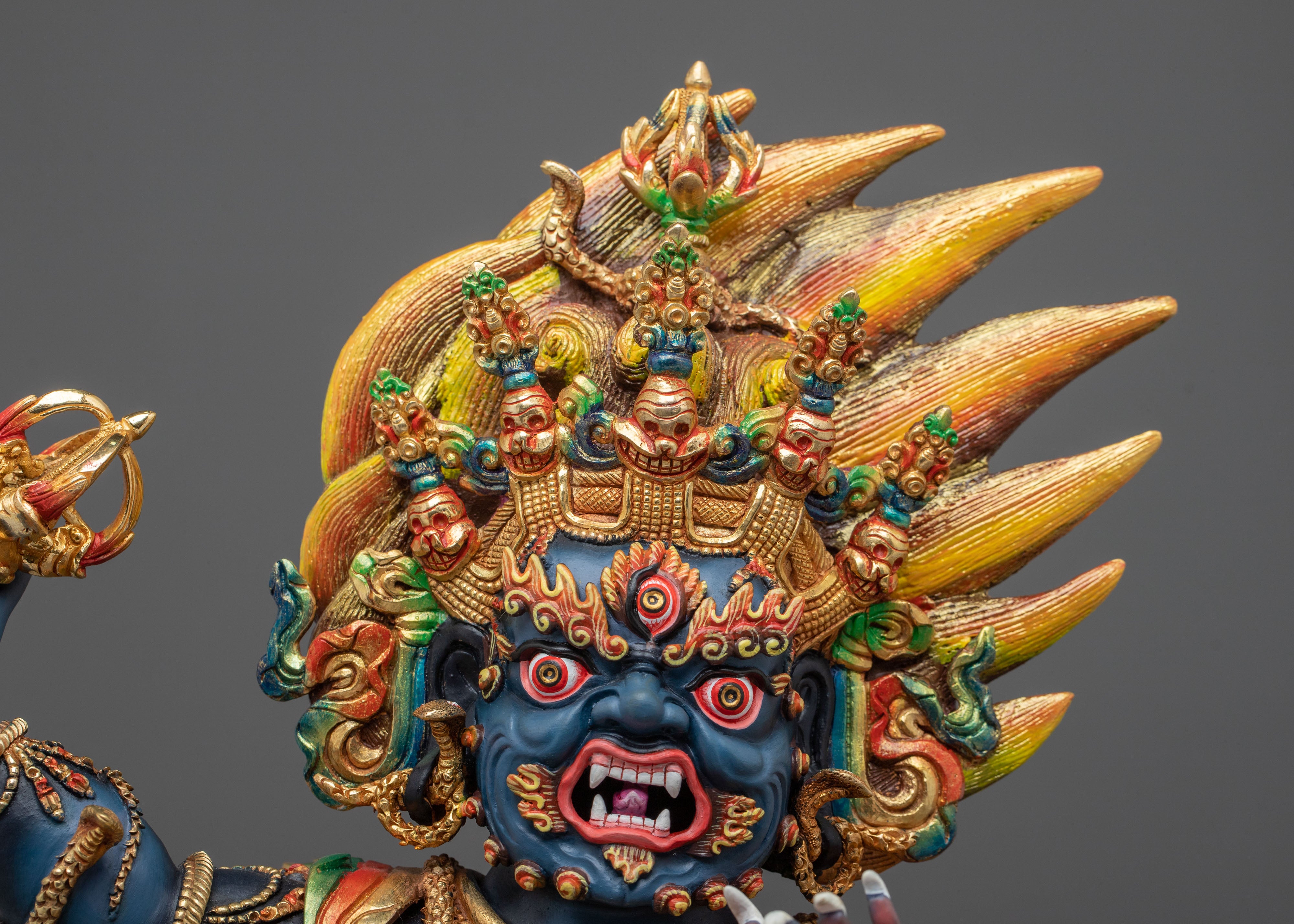 Tibetan Deity Vajrapani Statue | Altar Home Decor