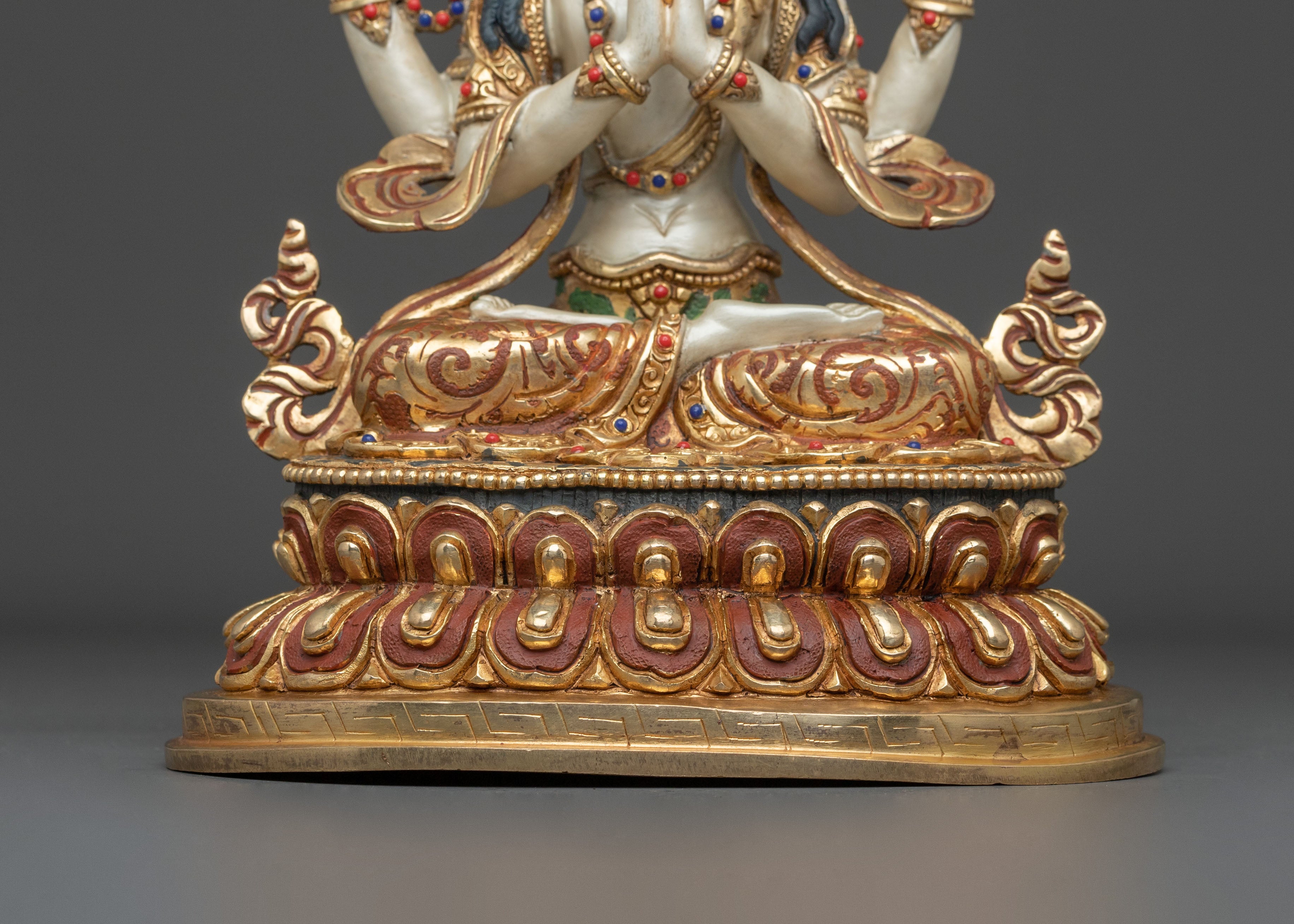 Compassionate Chenrezig 24K Gold Coated Figurine