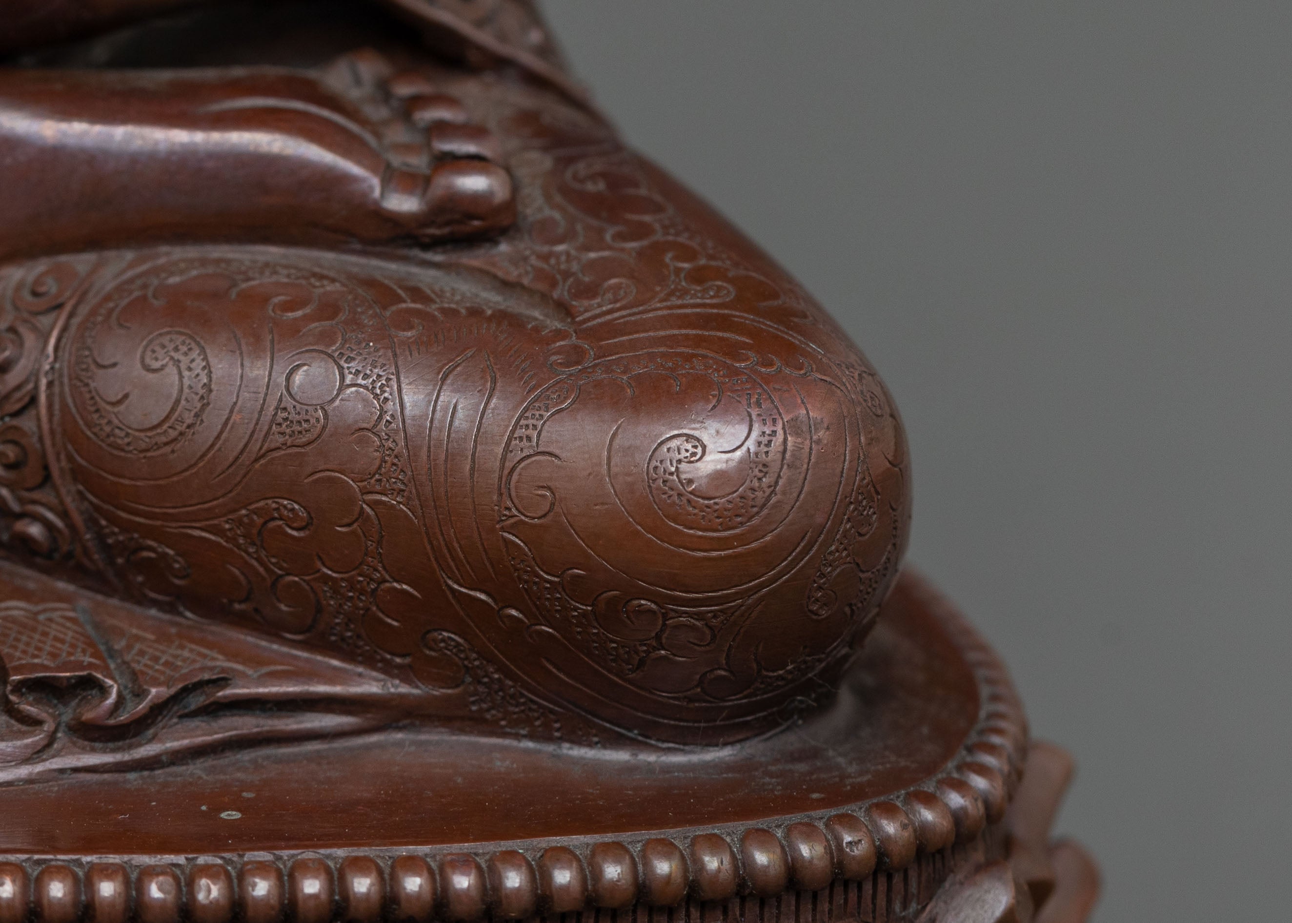 Handmade Medicine Buddha: Oxidized Copper Figurine