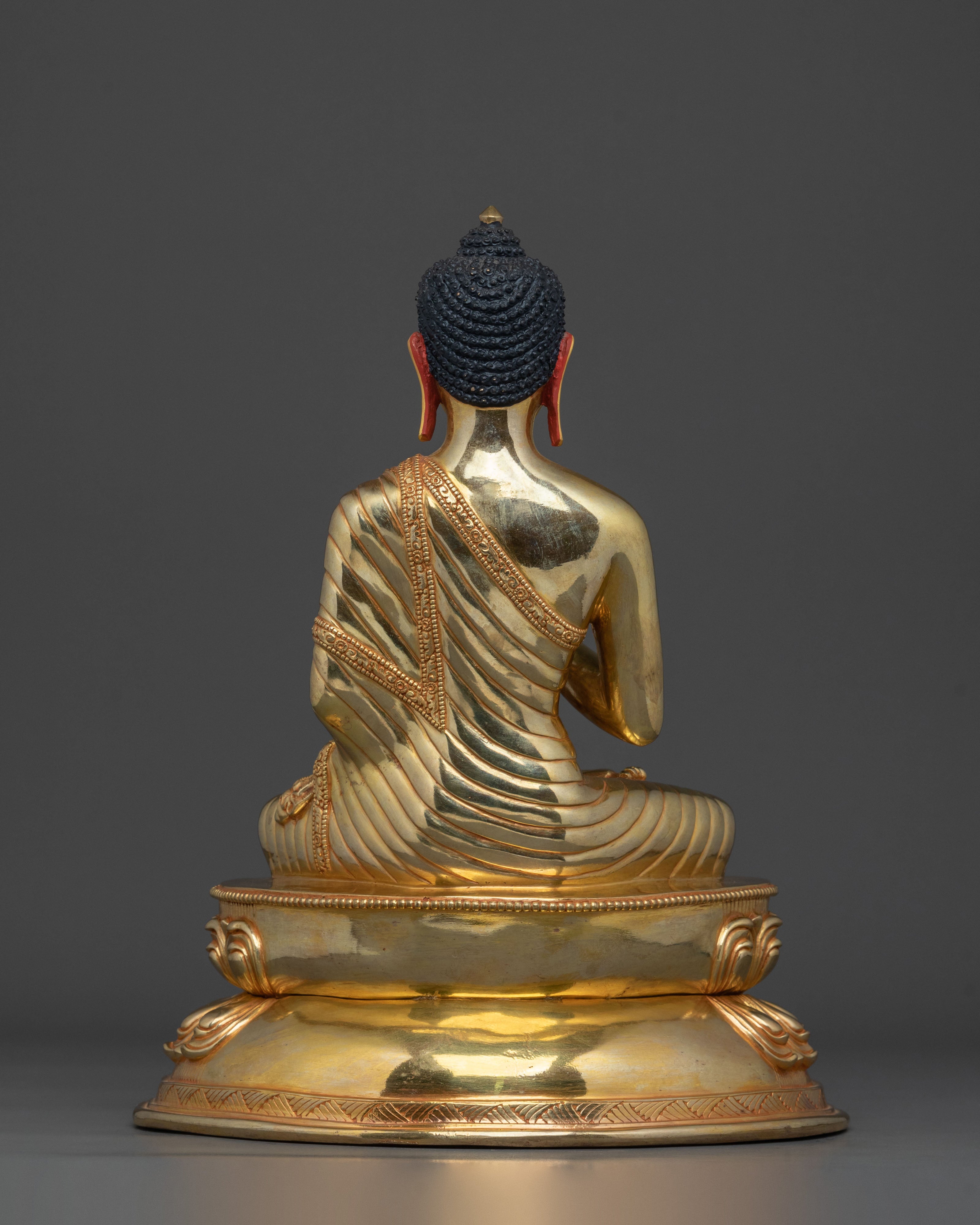 Amogasiddhi Sculpture | 24K Gold Gilded Figurine