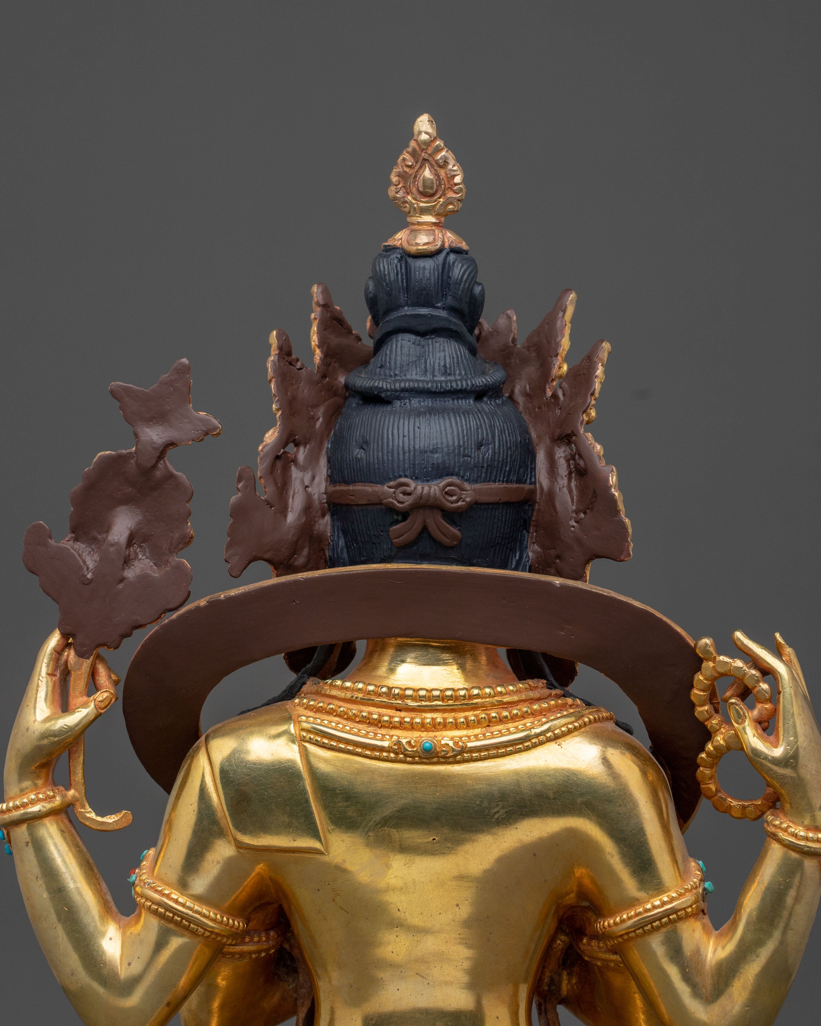 Handmade Four Armed Chenrezig Sculpture | Home Decor