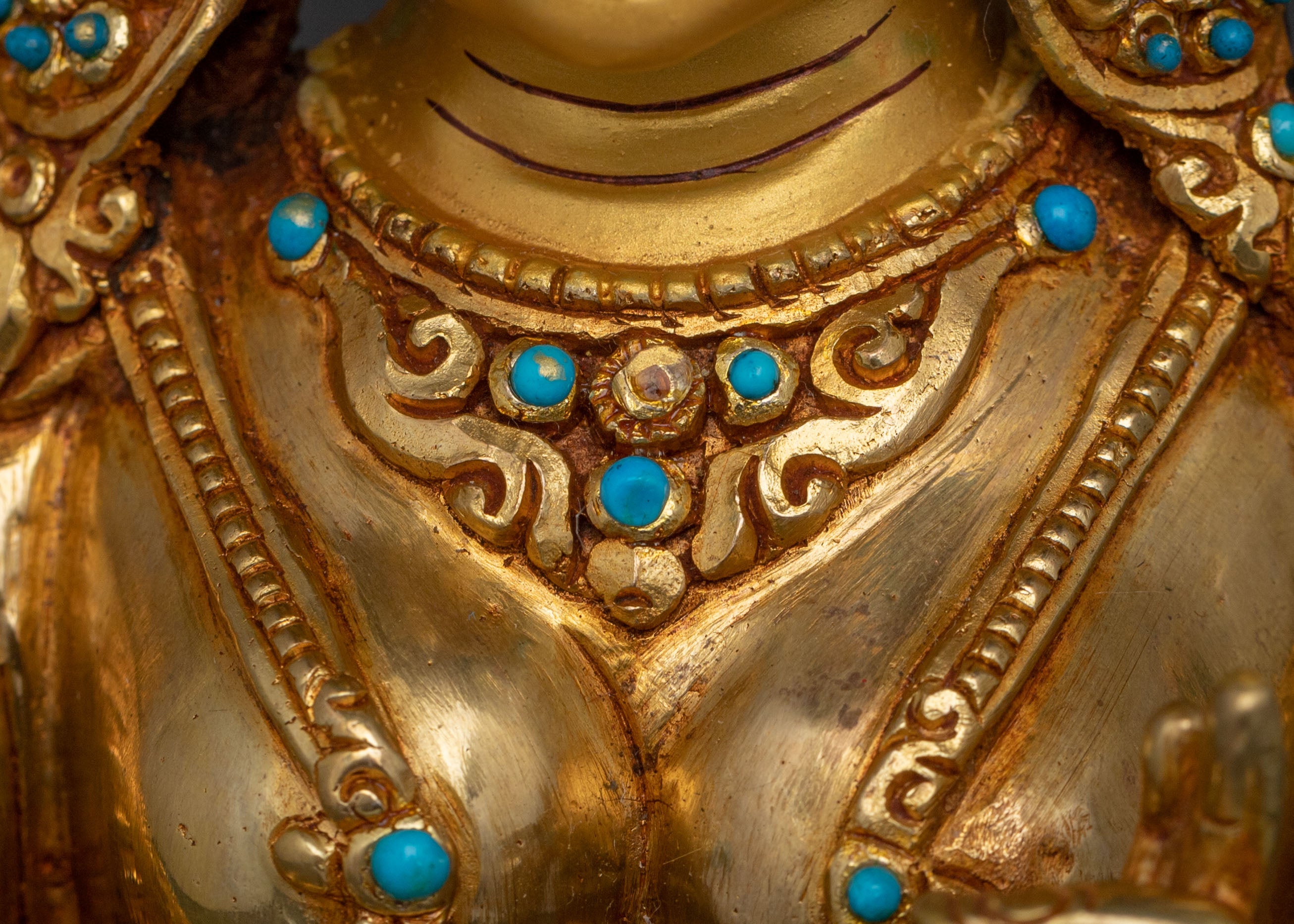 Divine Mother Tara Statue: Hand-Gilded Serenity