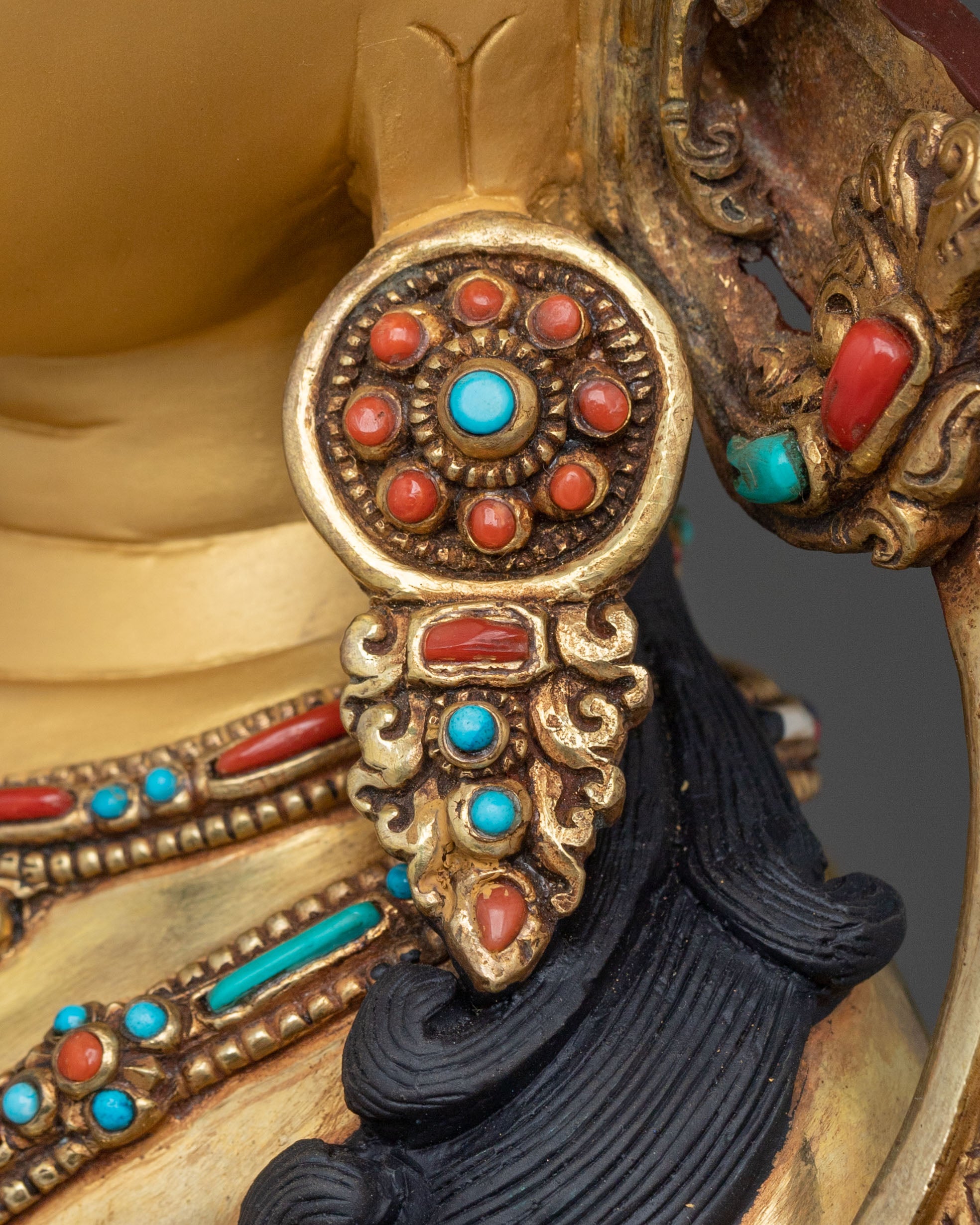 Sacred Vajrasattva Purification Deity Sculpture | Sacred Buddhist Statue of Healing