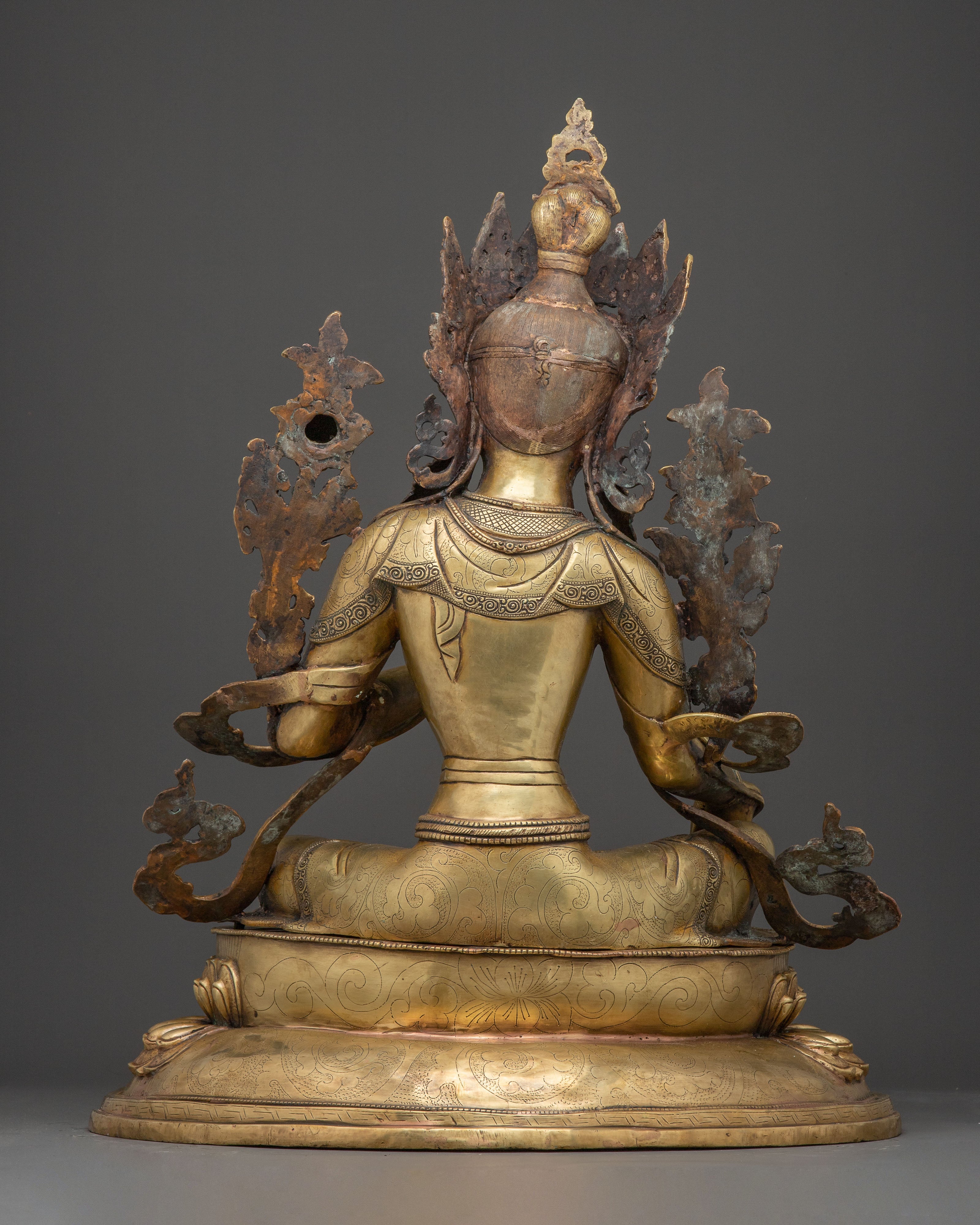 Green Tara Brass Statue: Mother of Liberation | Shyama Tara - Compassionate Protector