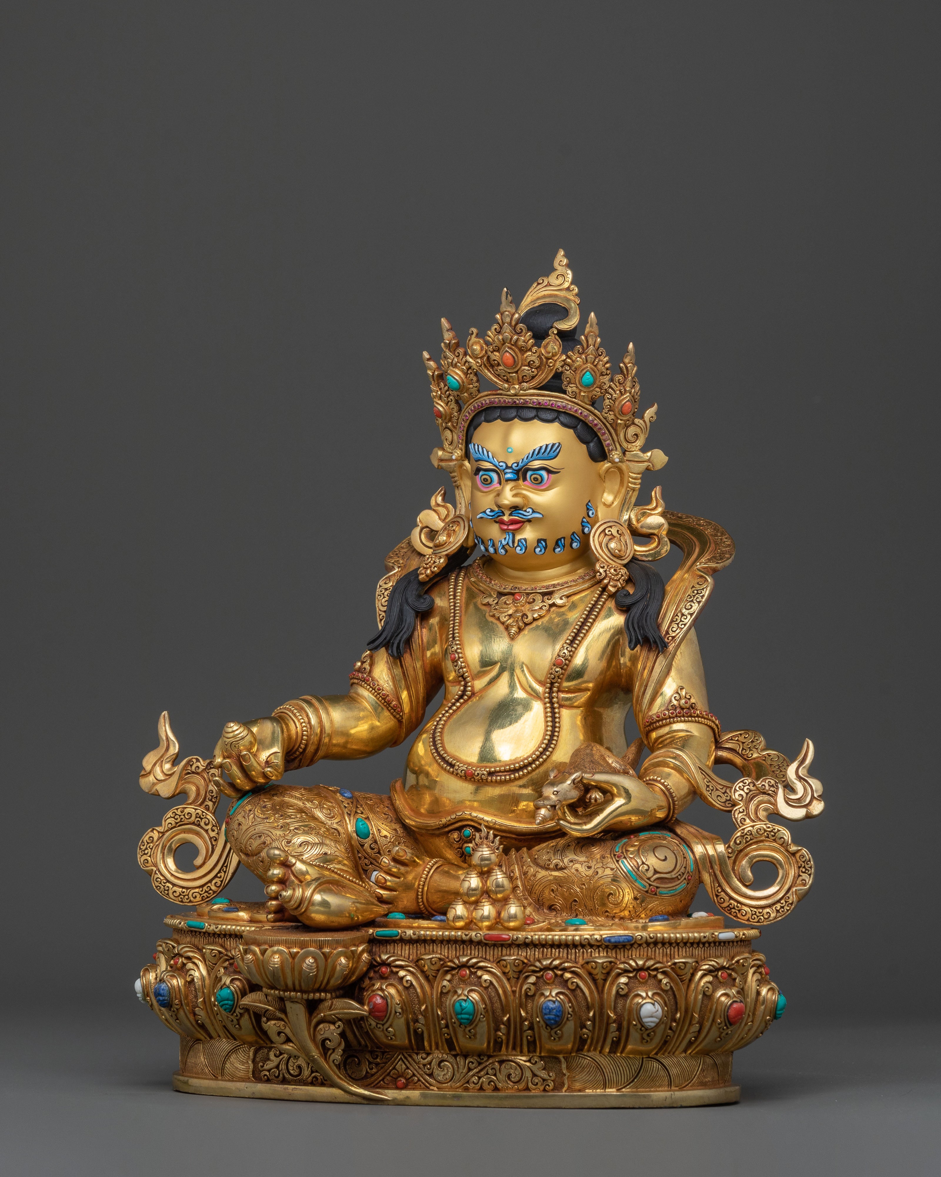 Handcrafted Dzambhala Statue: Wealth Blessing