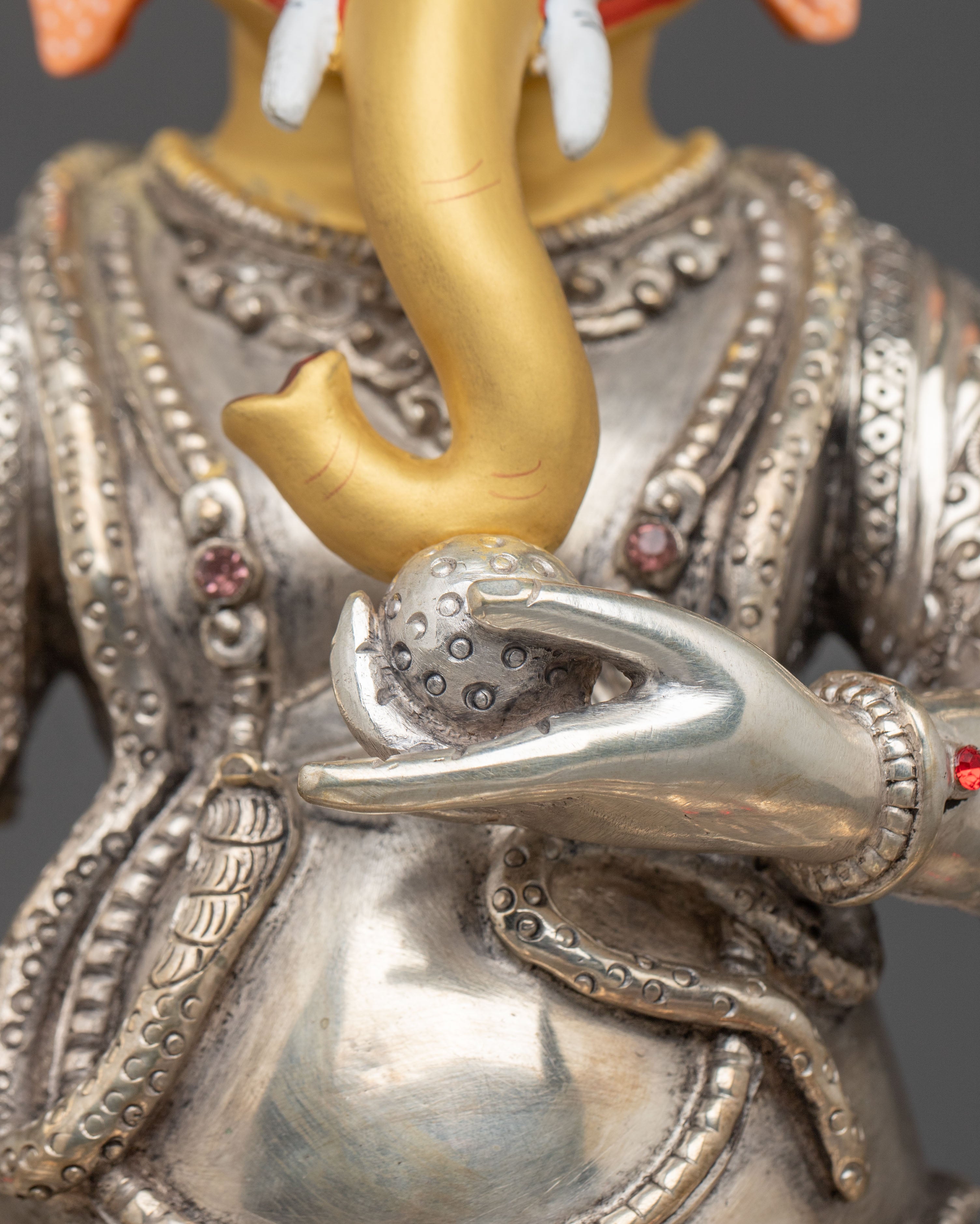 God Ganesha 24K Gold Gilded Statue | Majestic Figurine