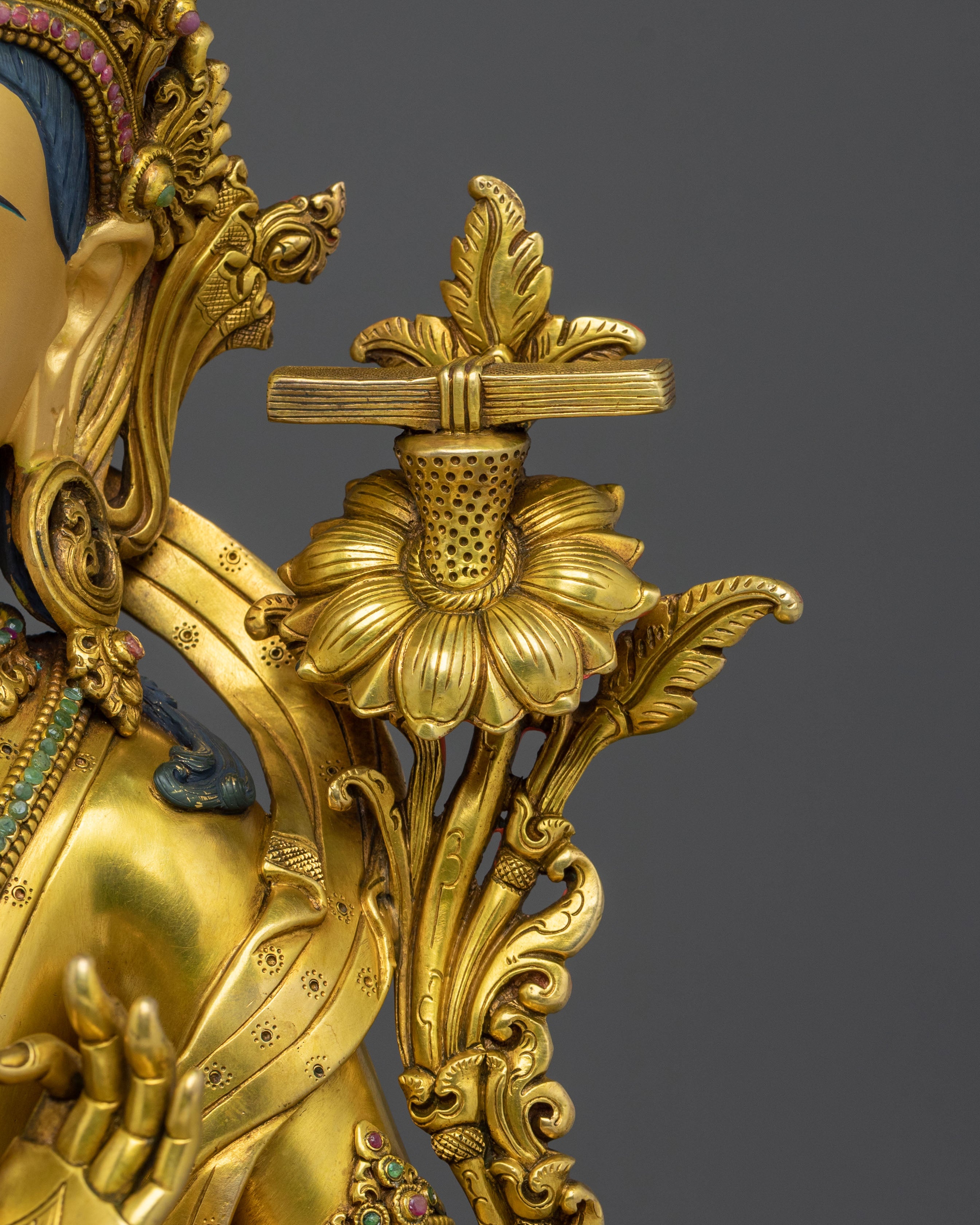 Handmade Manjushri Statue | Tibetan Wisdom Deity