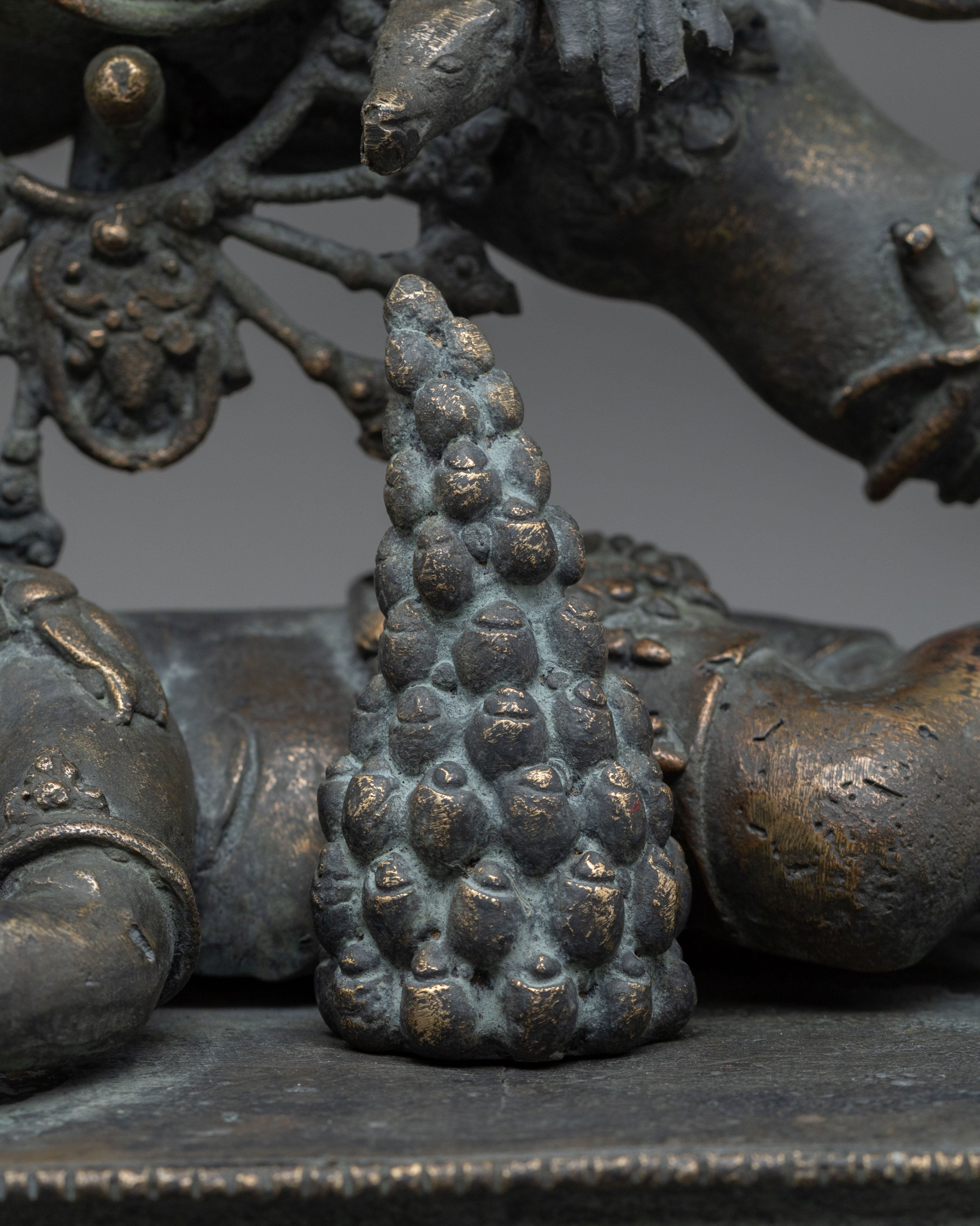Black Dzambhala Figurine with Antique Finish