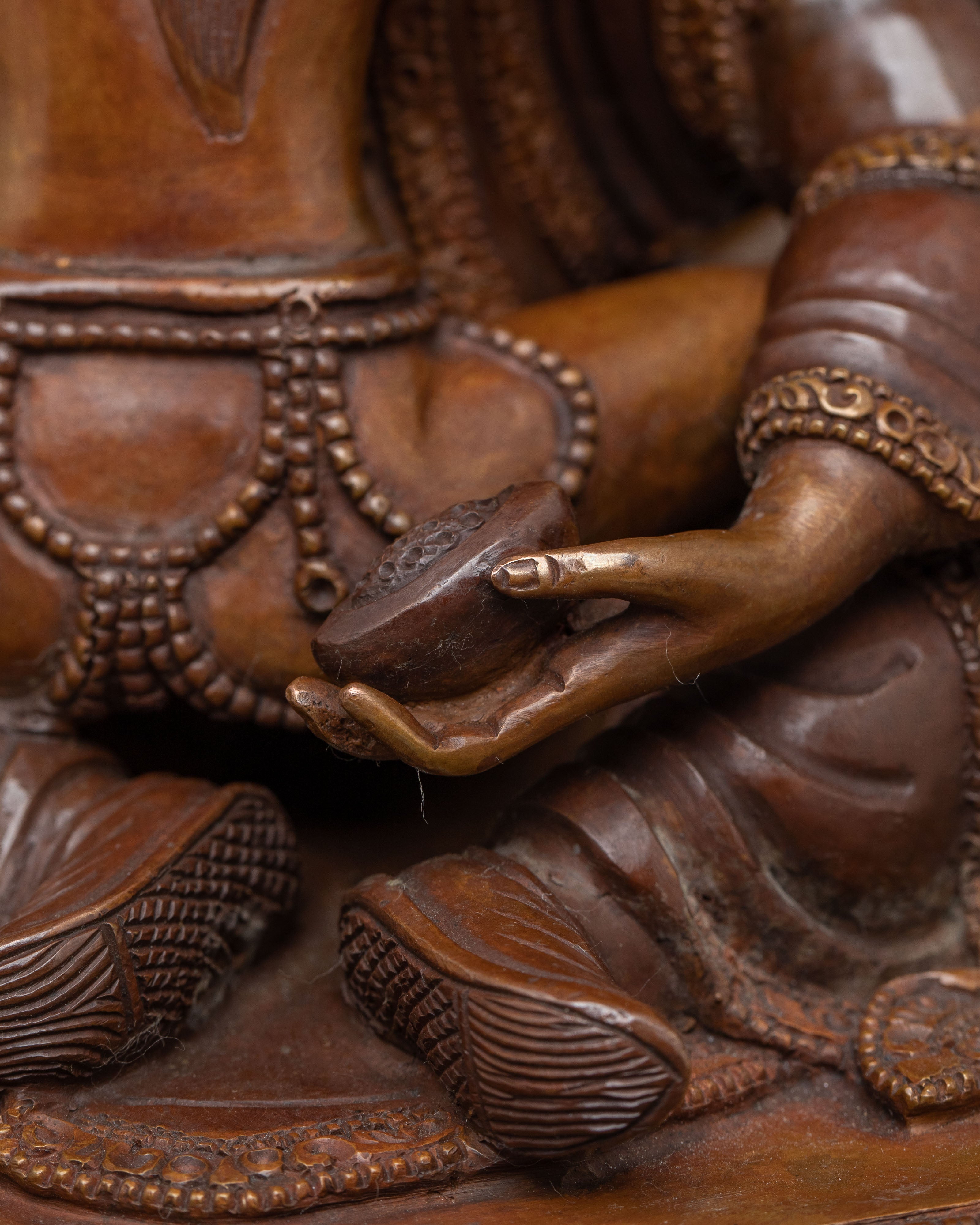 Guru Rinpoche  Statue with Consort | Spiritual Decor