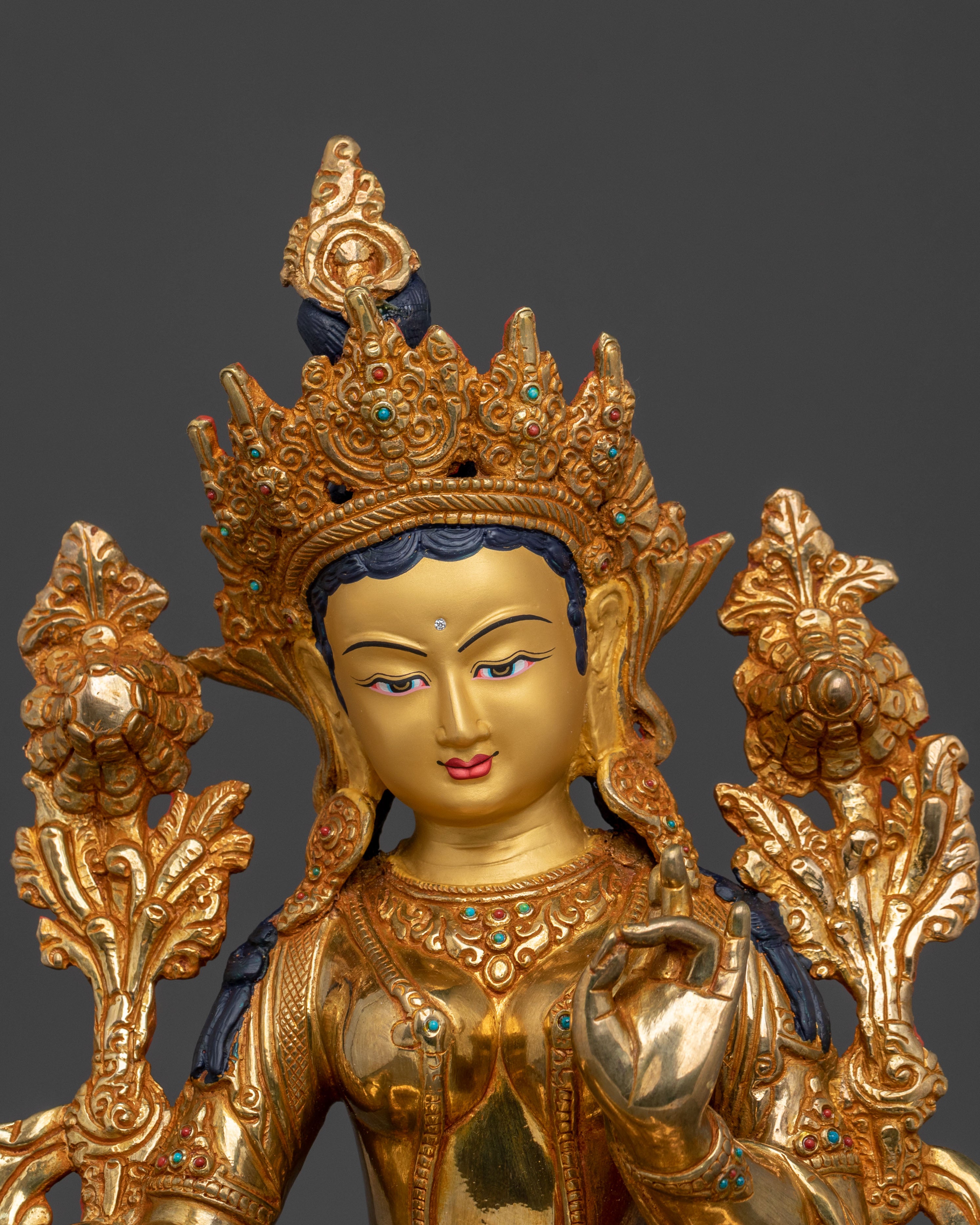Green Tara Sculpture | Compassionate Goddess