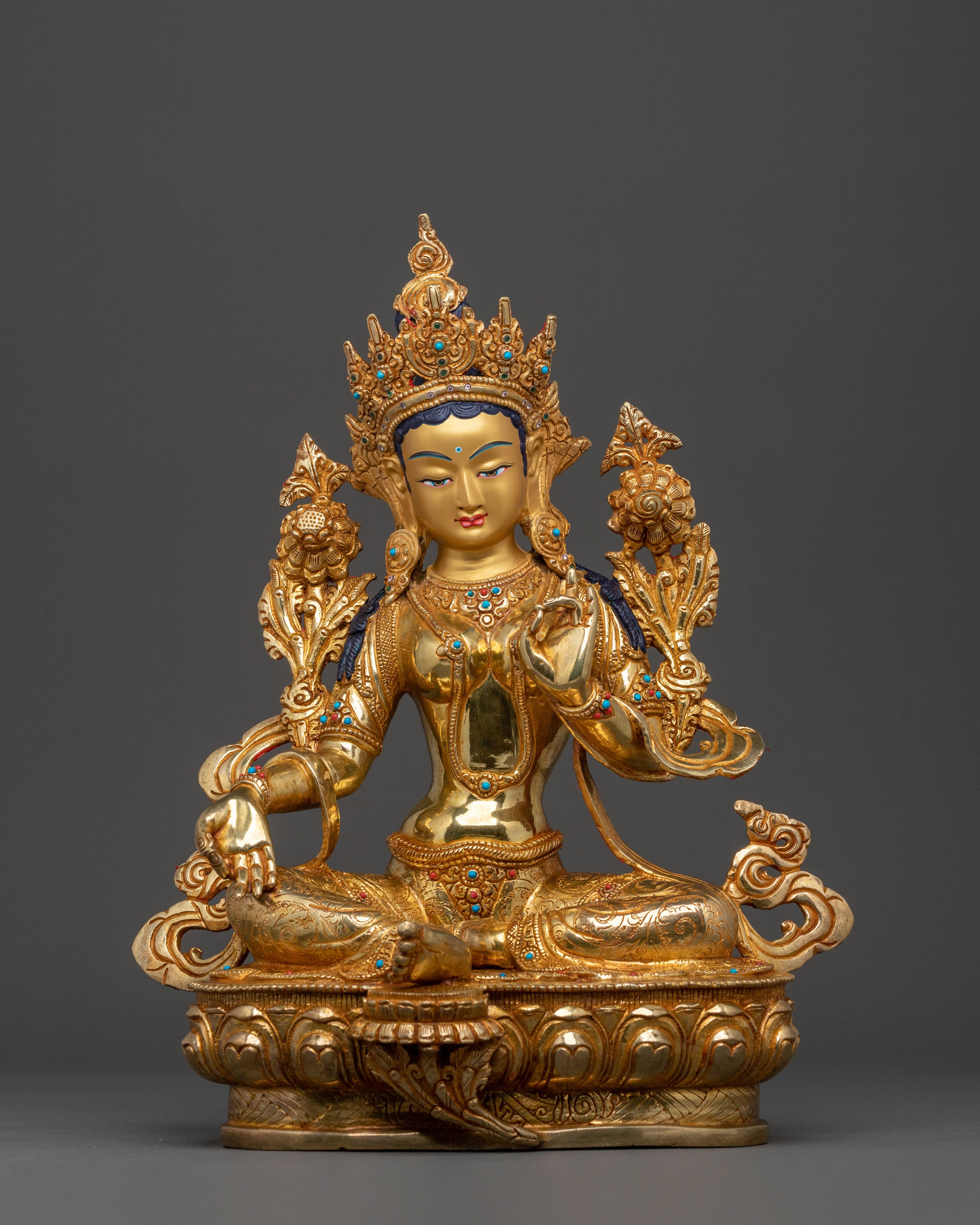 Guardian Green Tara Sculpture | Goddess of Compassion