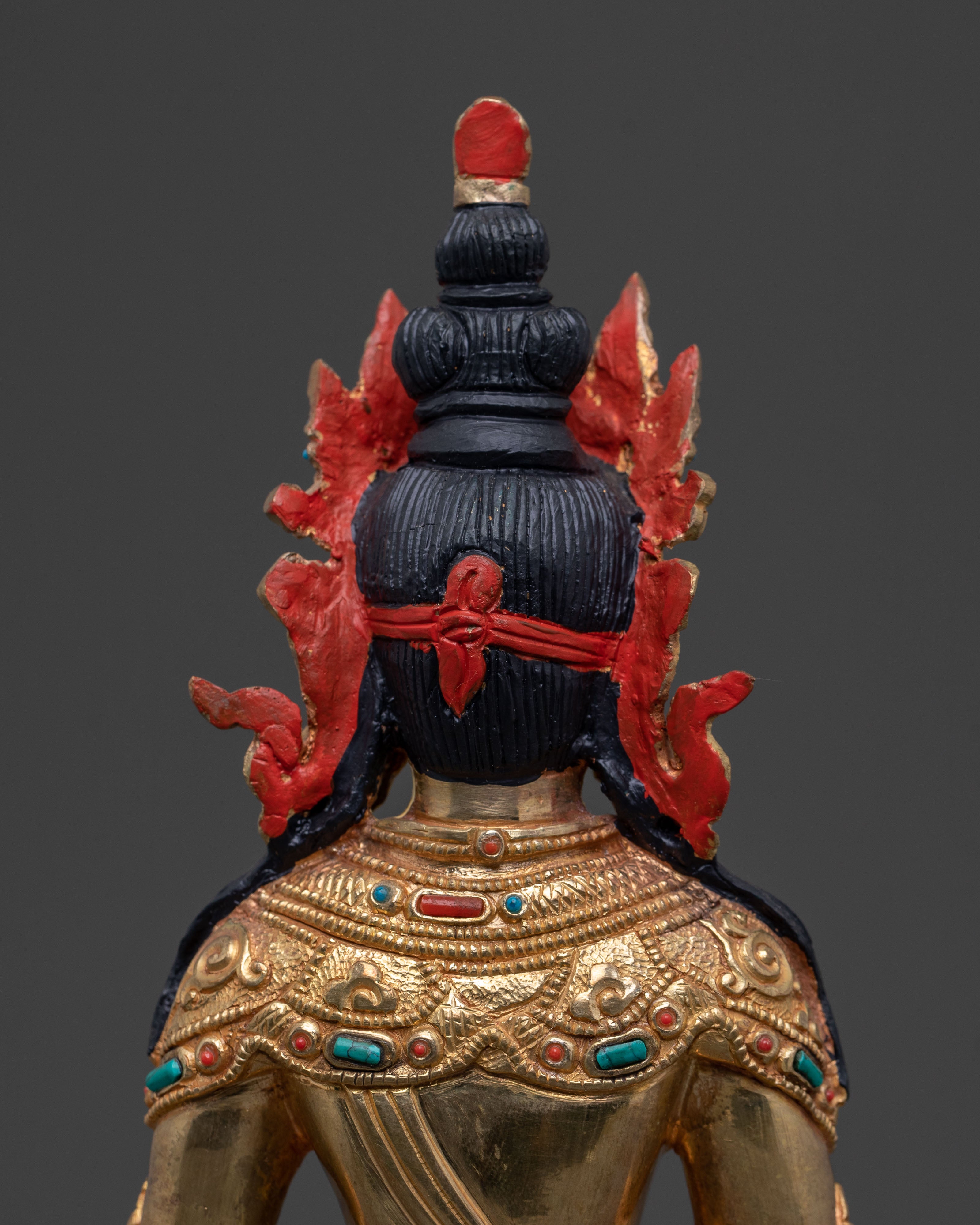 Amitayus Spiritual Statue | 24K Gold Gilded