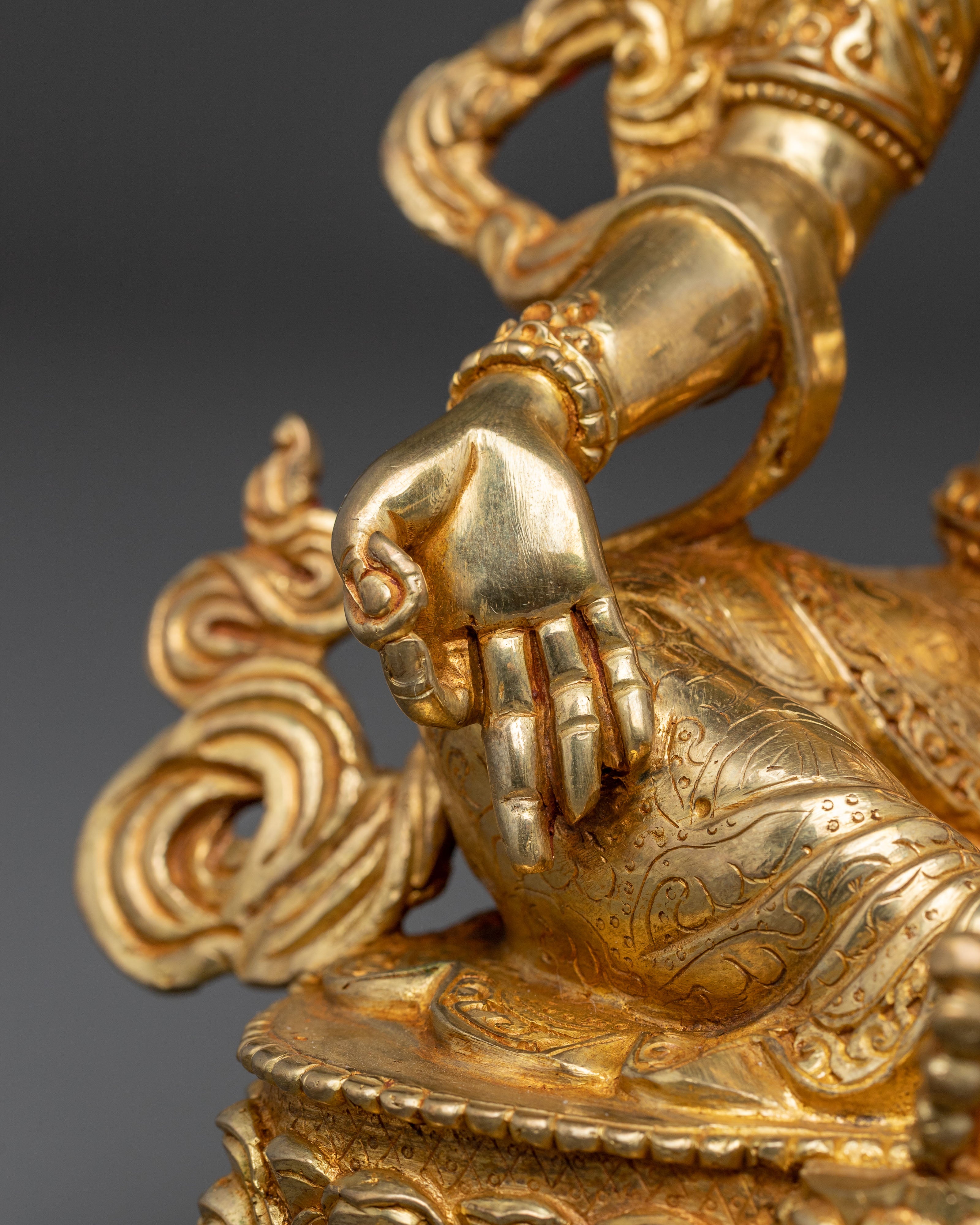 Mother Green Tara Copper Handmade Sculpture | Traditional Buddhist Art