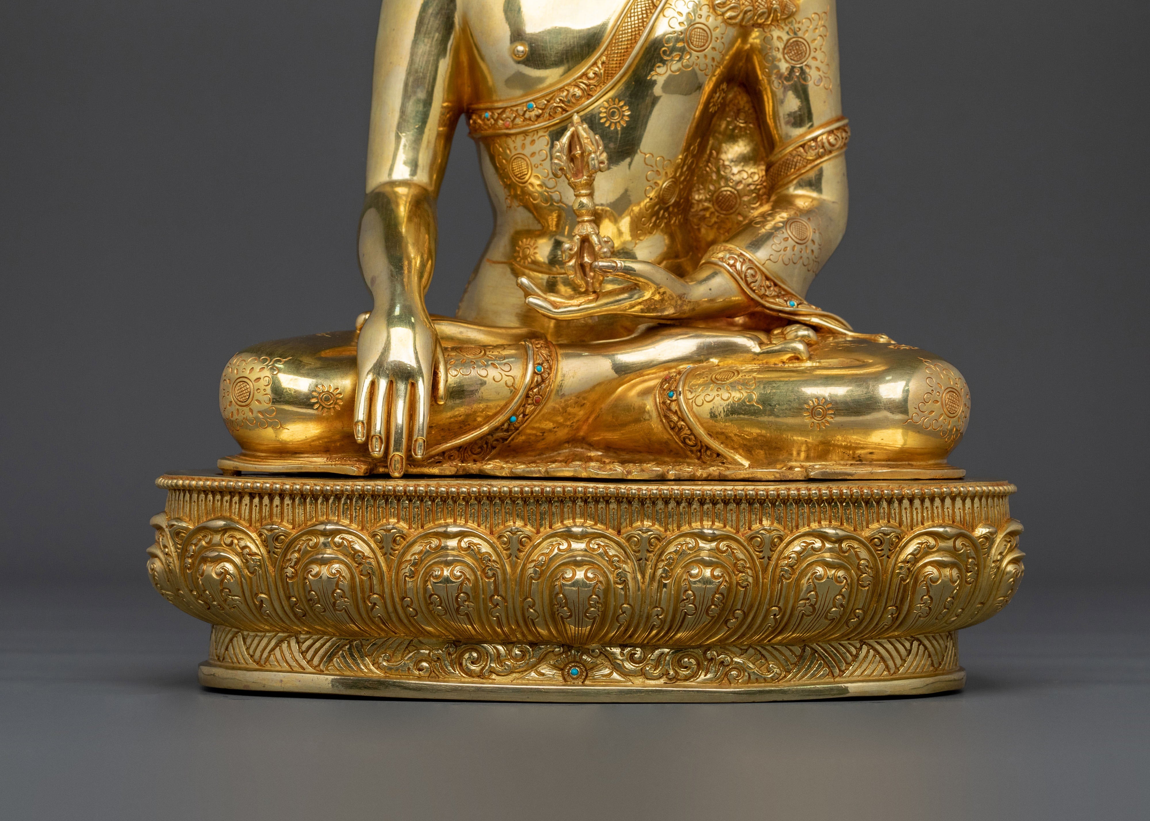 24K Gold Gilded handmade mitrugpa sacred statue