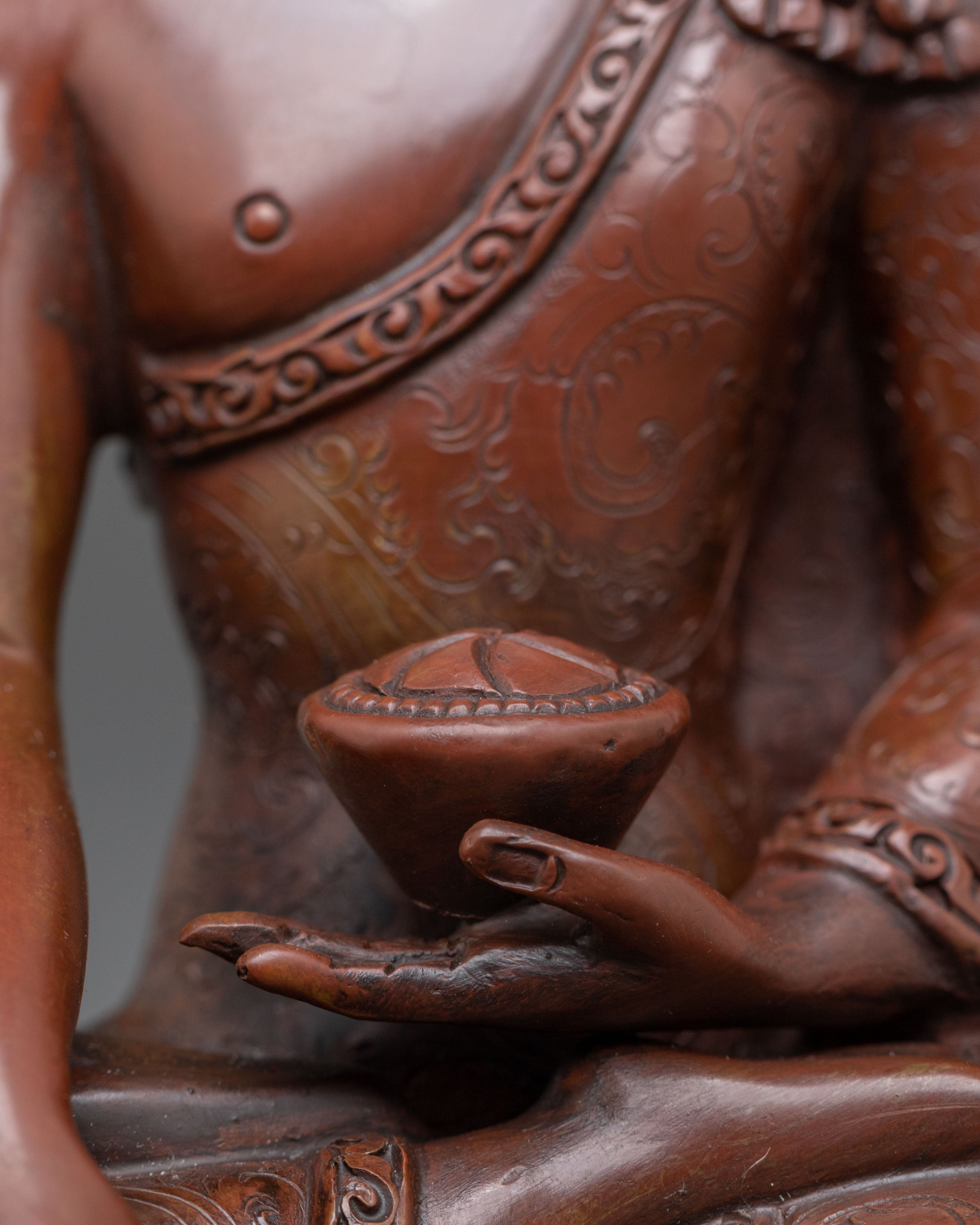 Shakyamuni Buddha Statue | Oxidized Copper Serenity