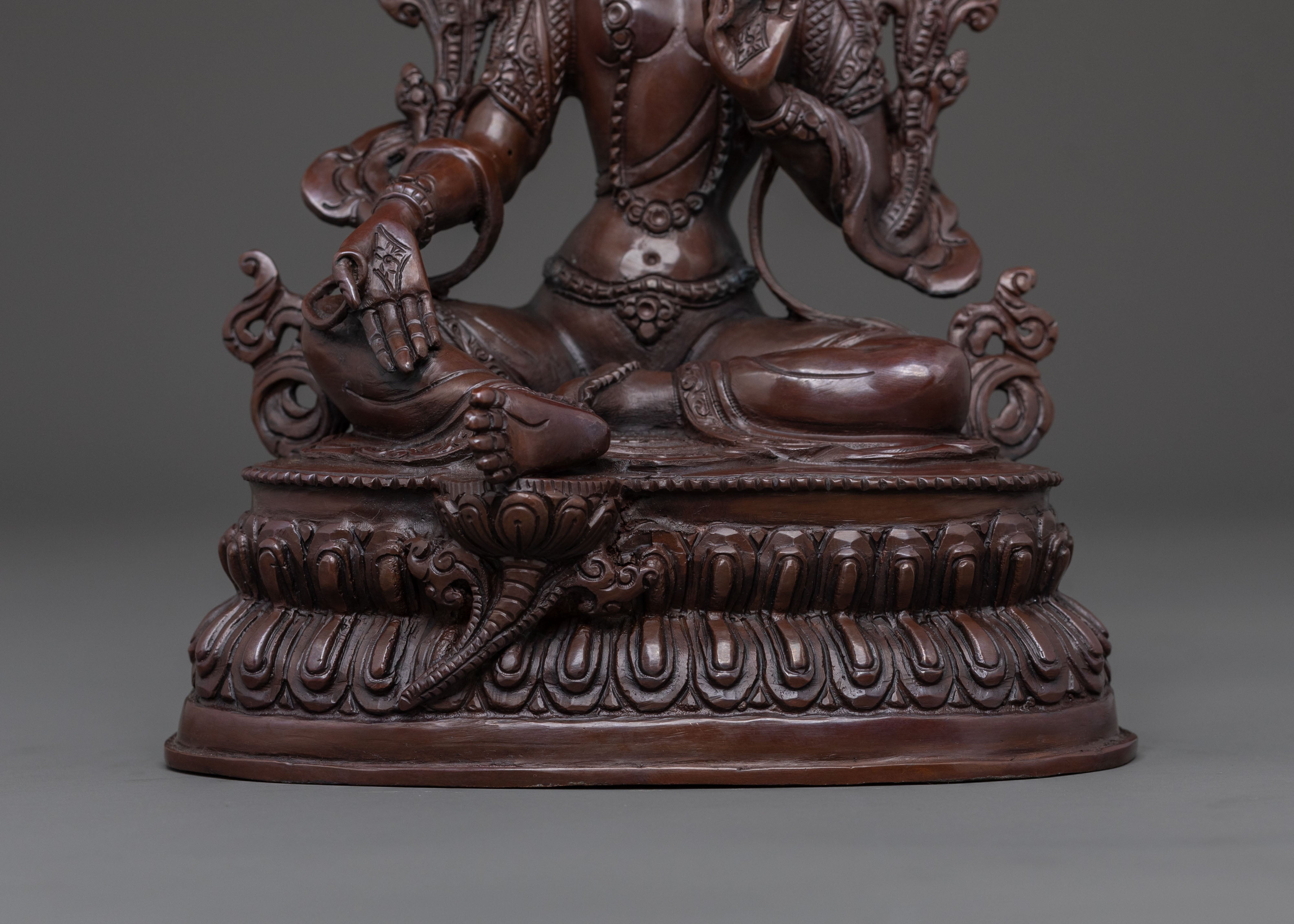 Protector Figurine: Green Tara | Compassion & Healing Goddess
