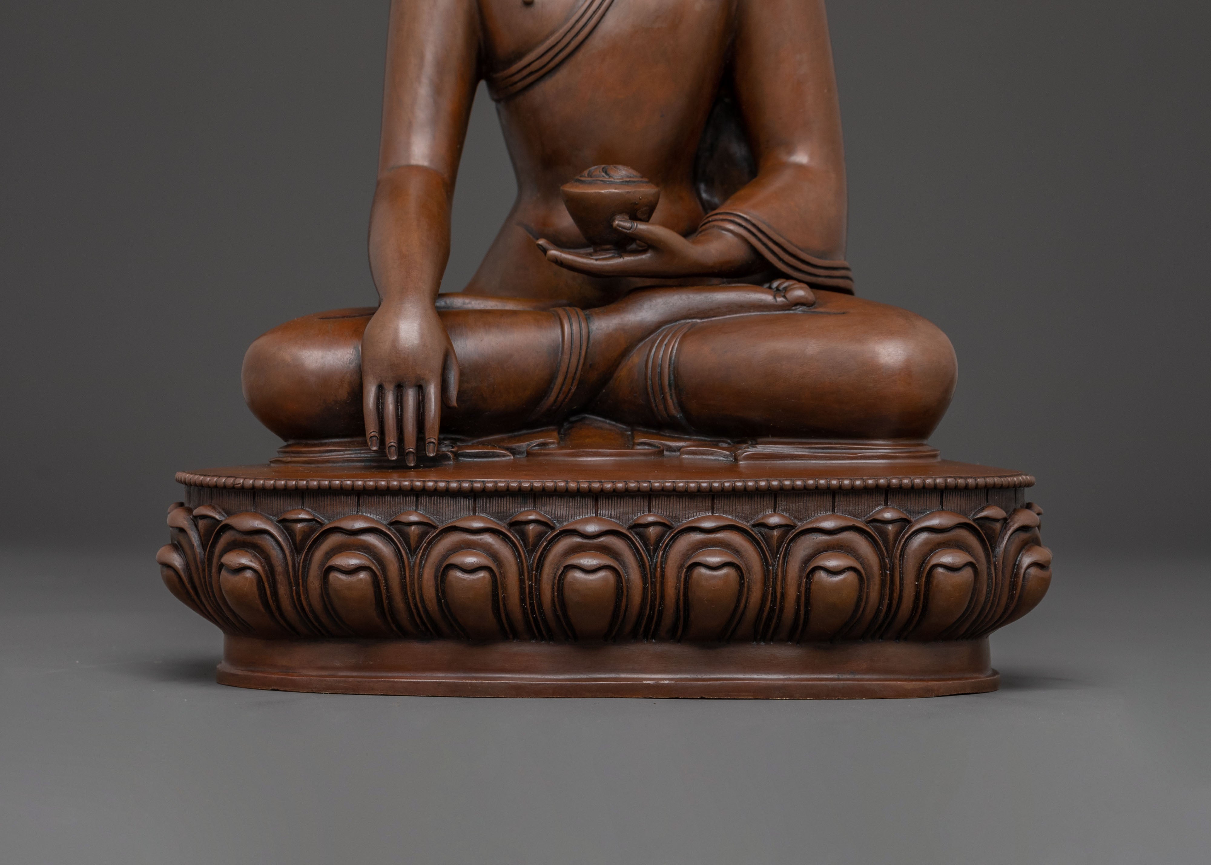 Handcrafted Enlightened Shakyamuni Buddha Statue