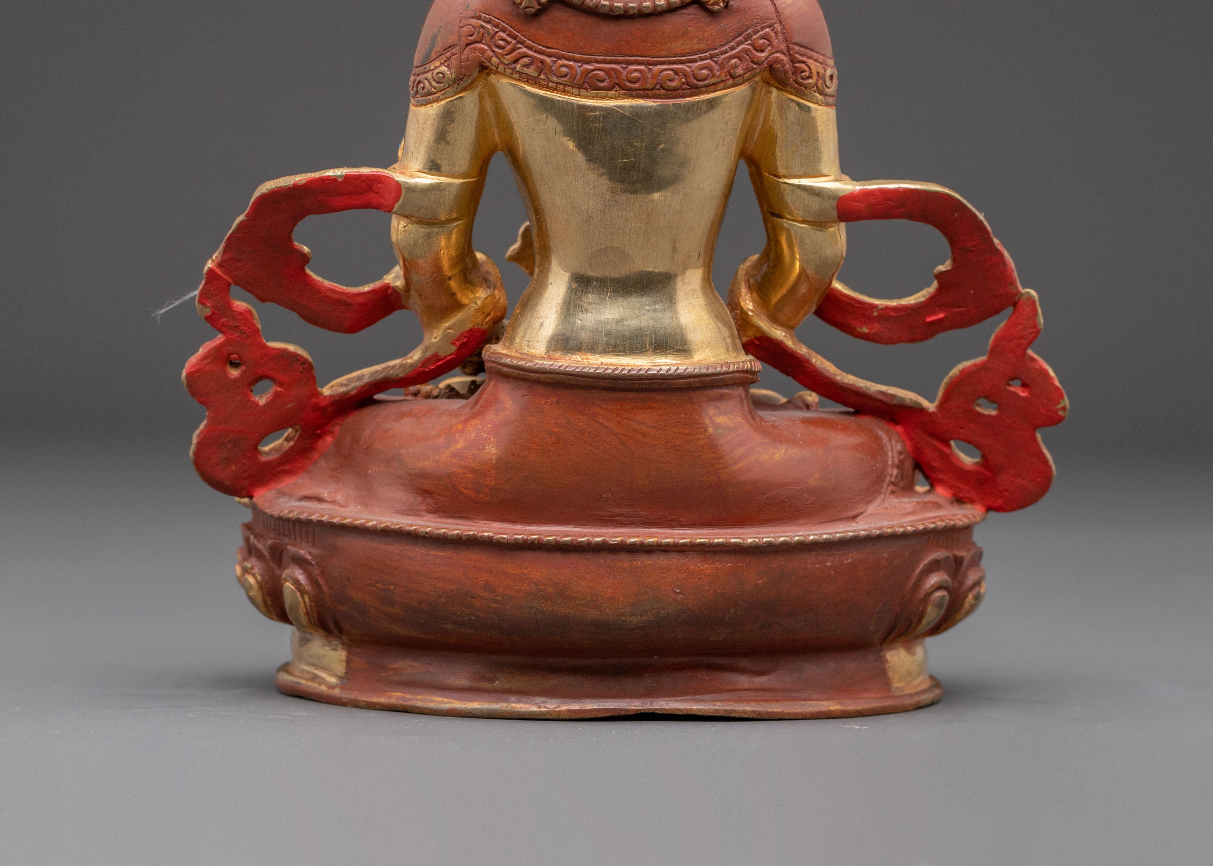 Vairocana Buddha Oxidized Copper Statue | Symbol of Enlightenment