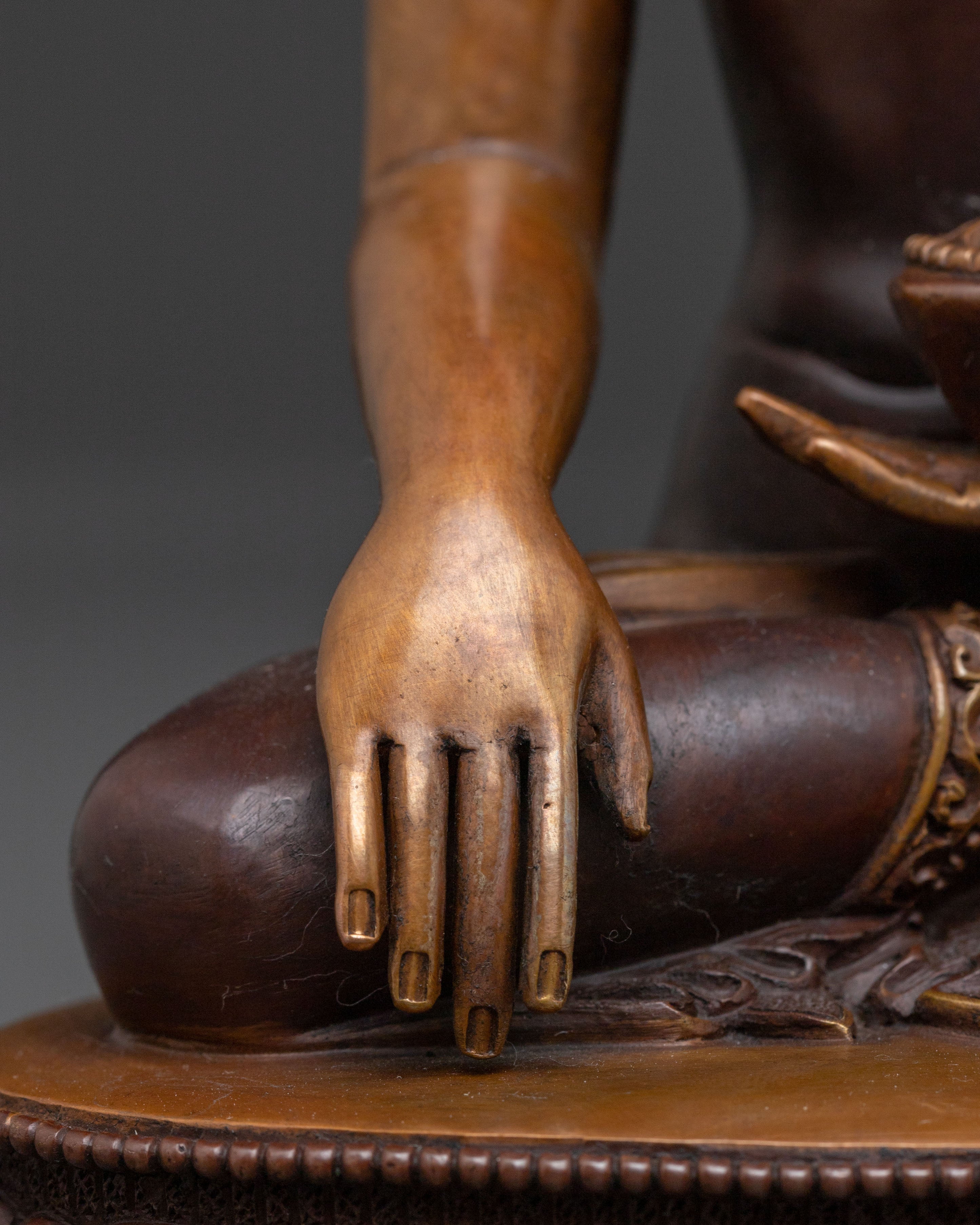 Sacred Shakyamuni Buddha Meditation Statue | Oxidized Copper Statue