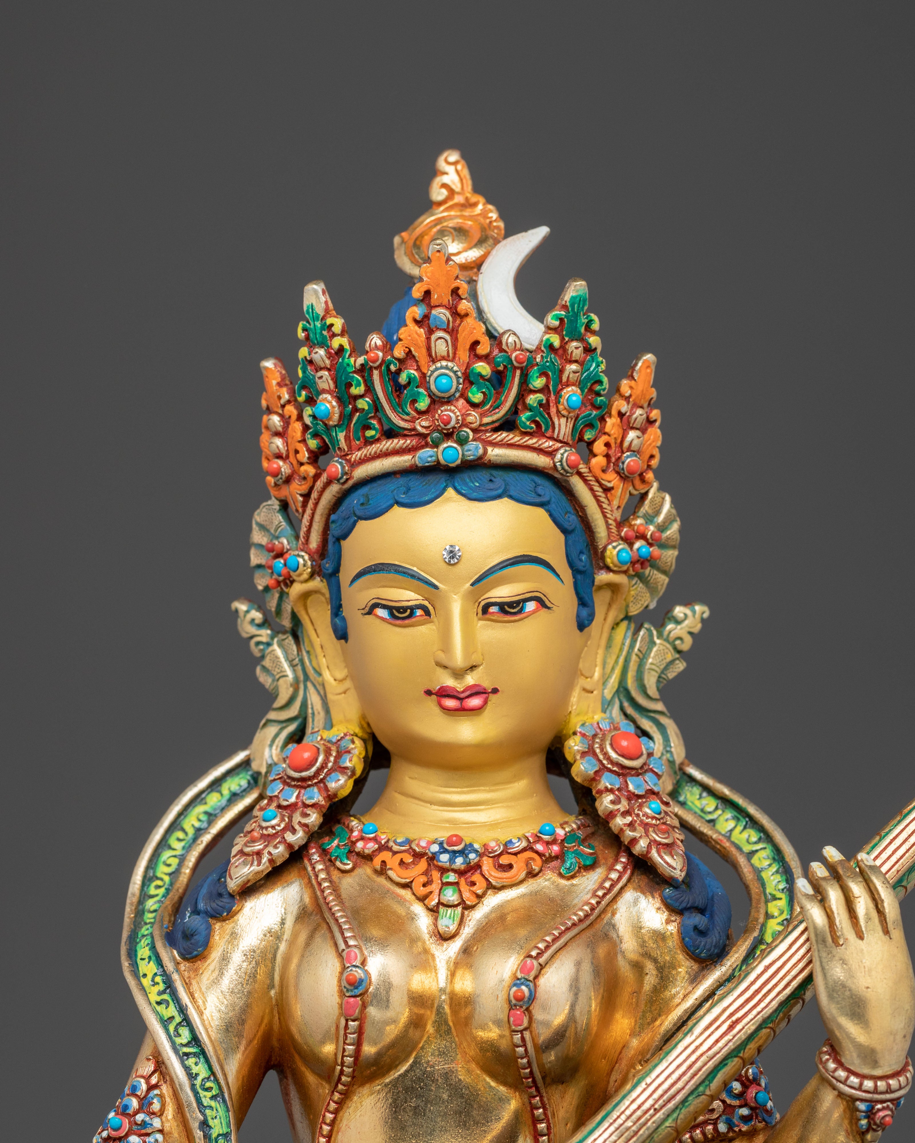 Handcrafted Goddess Saraswati Statue