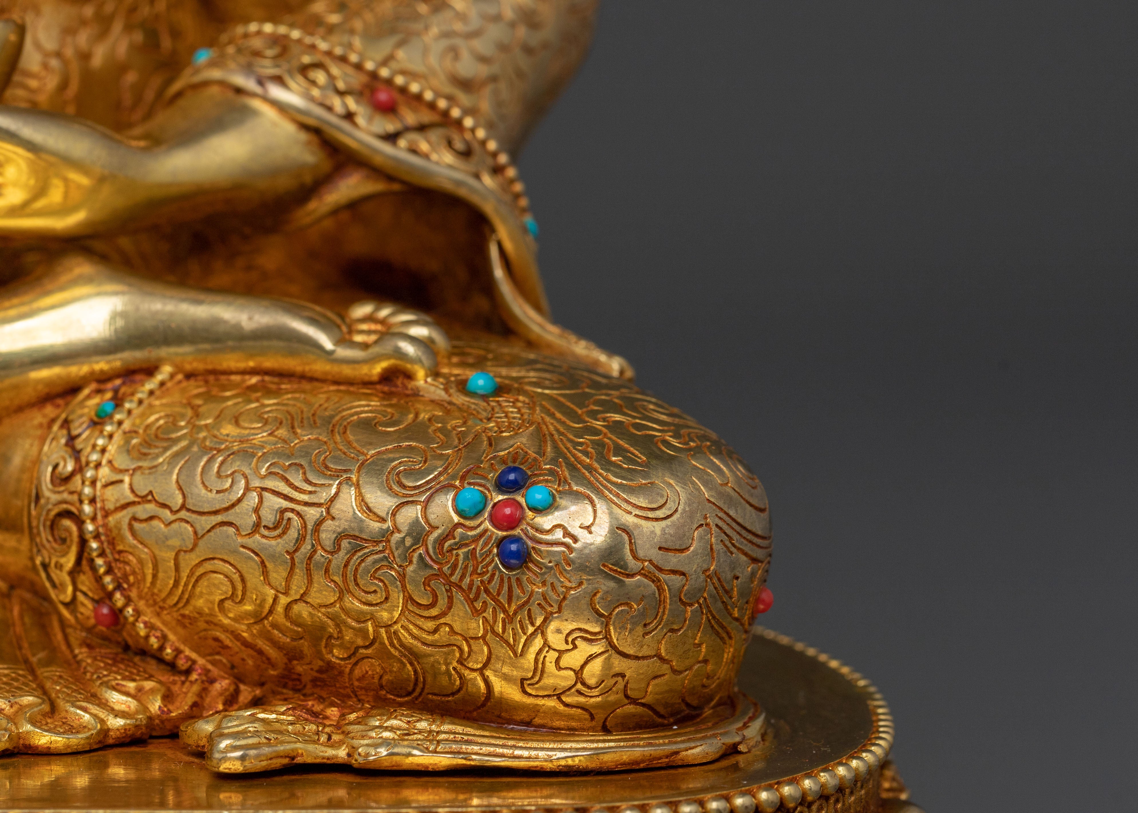Lord of Lapis Lazuli Medicine Buddha | 24K Gold Gilded