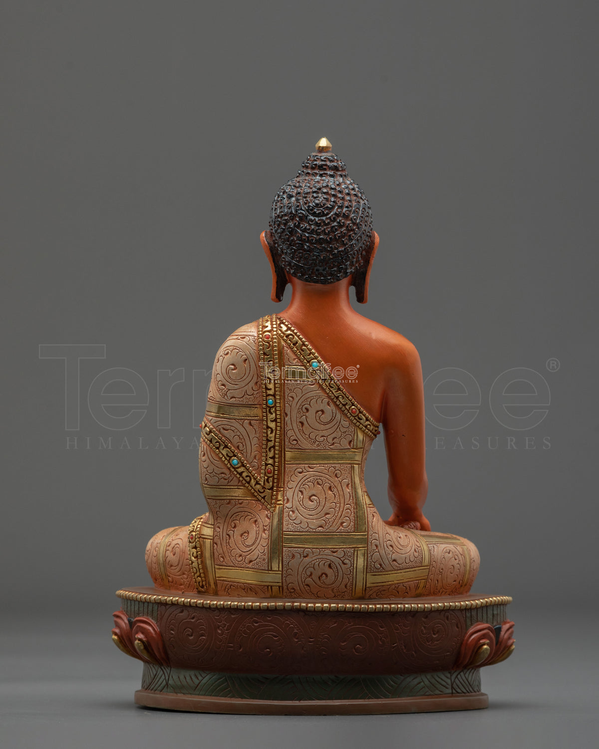 Shakyamuni Buddha Sacred Buddhist Rupa in 24K Gold