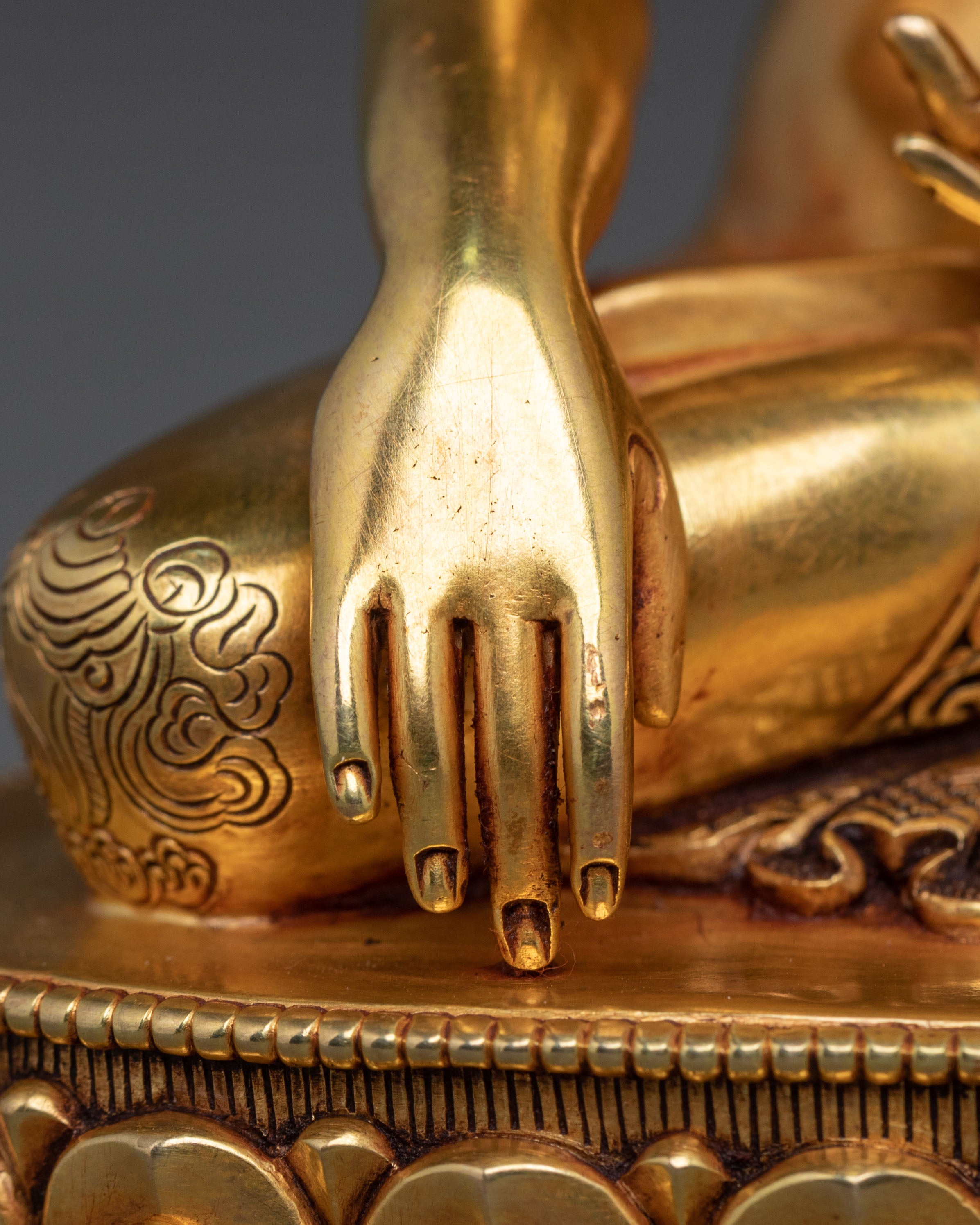 Himalayan Crown Shakyamuni Buddha Rupa | Sacred Altar Sculpture