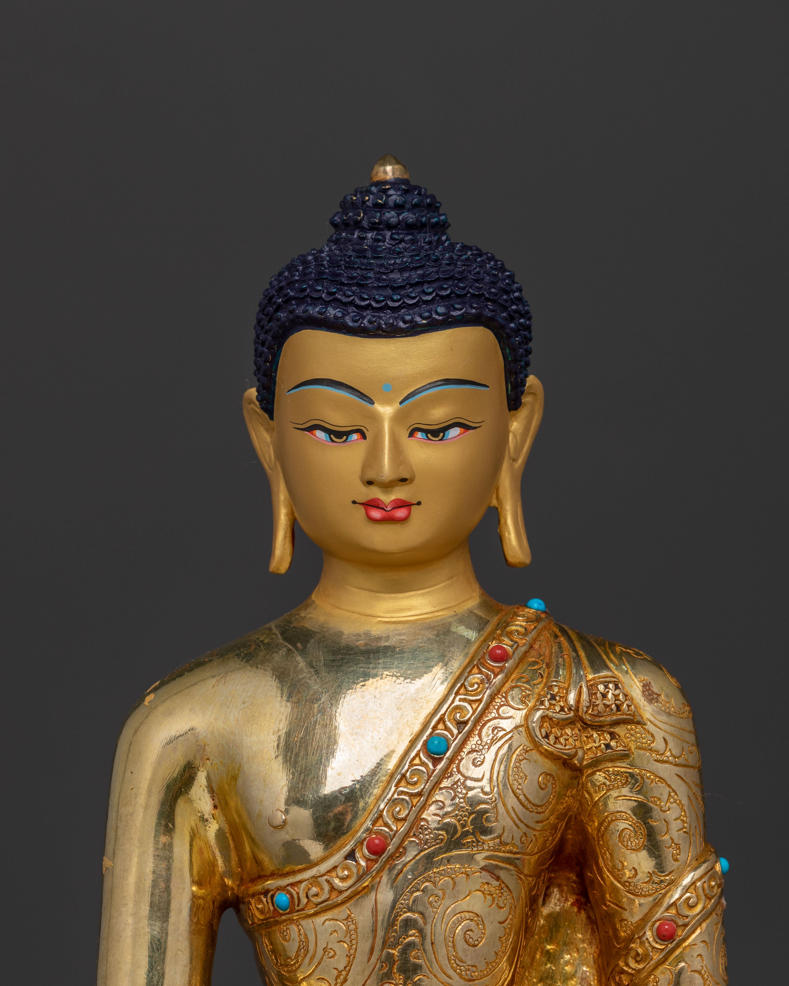 Shakyamuni Buddha Statue with a Throne | Meditation Figure