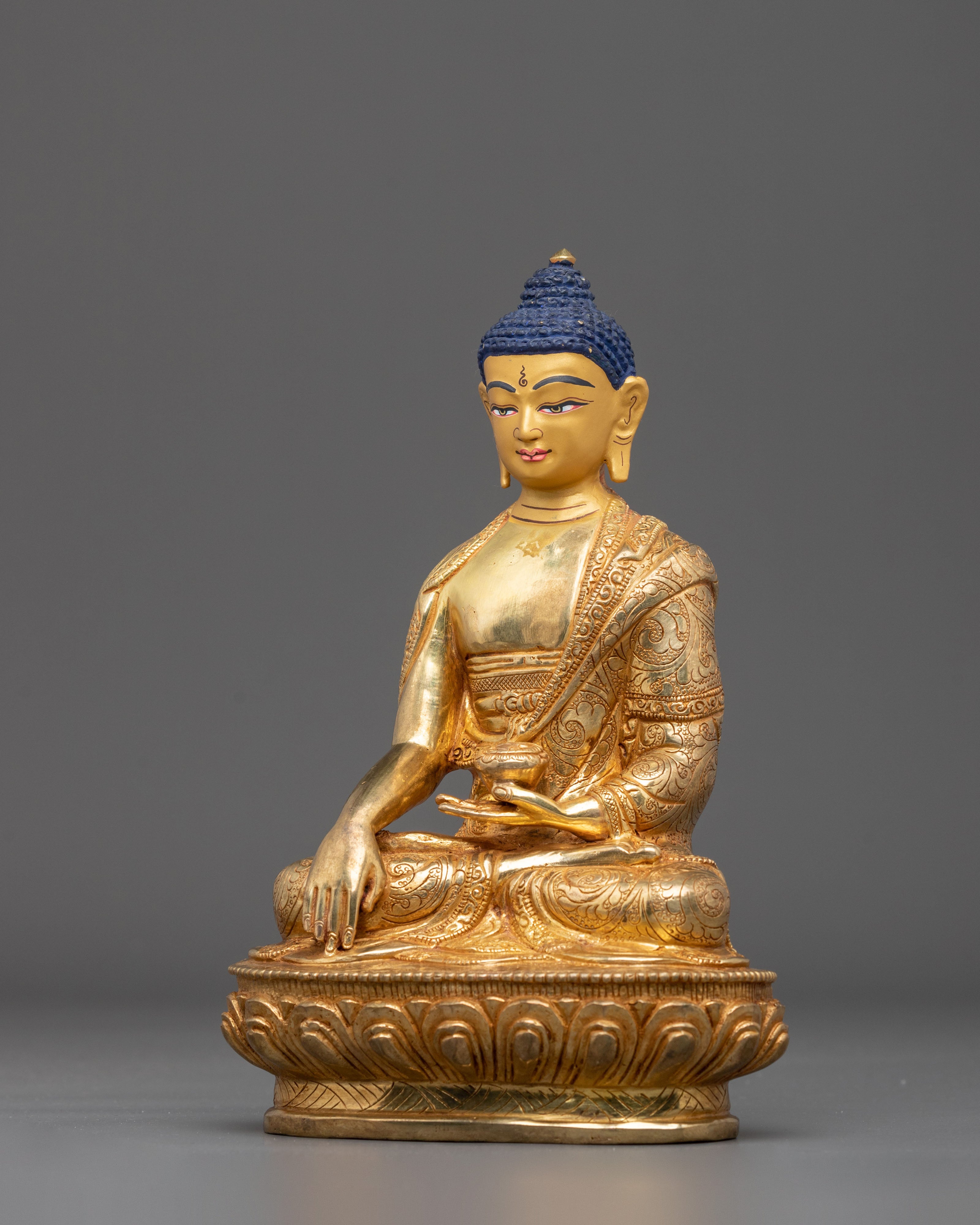 Shakyamuni Buddha Statue | 24k Gold Coated Figurine