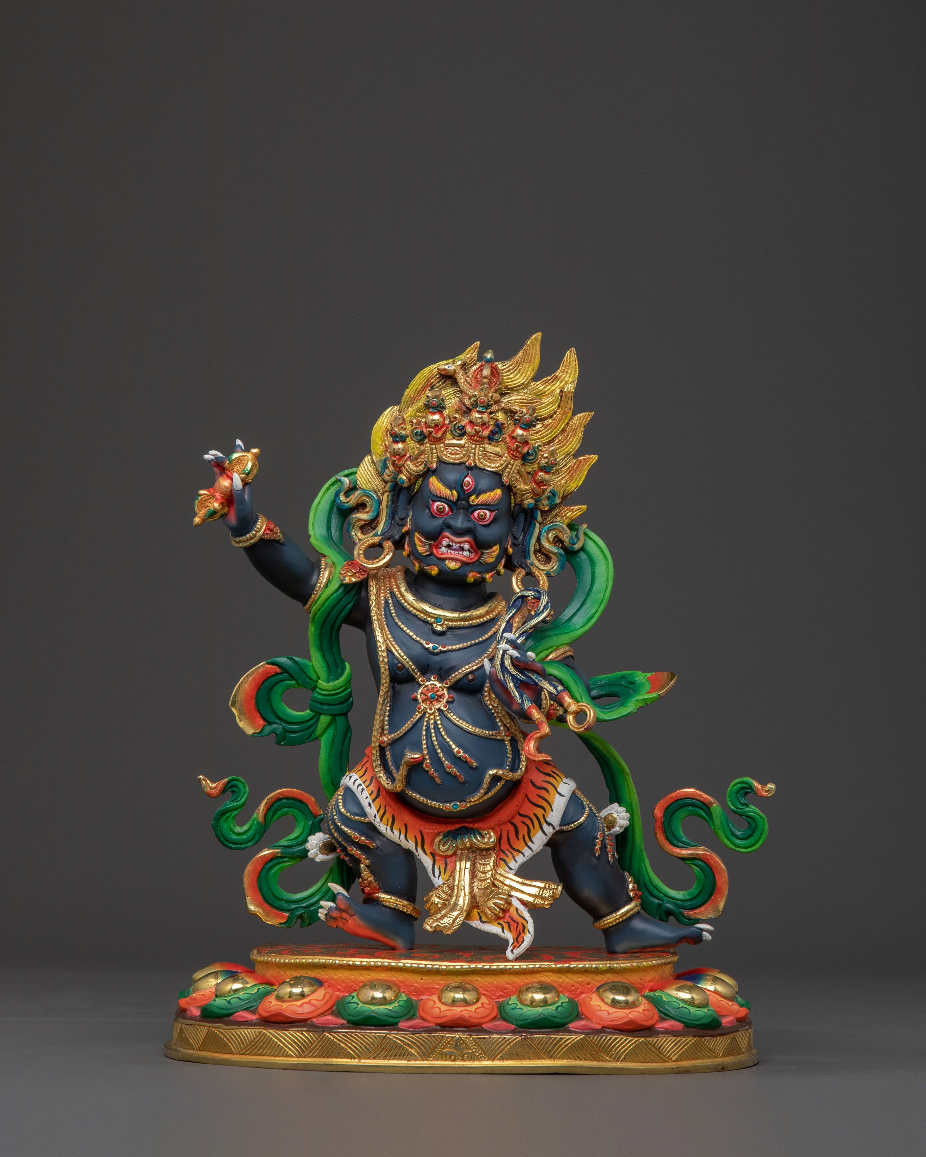 Vajrapani Acrylic Painted Statue | Wrathful Guardian