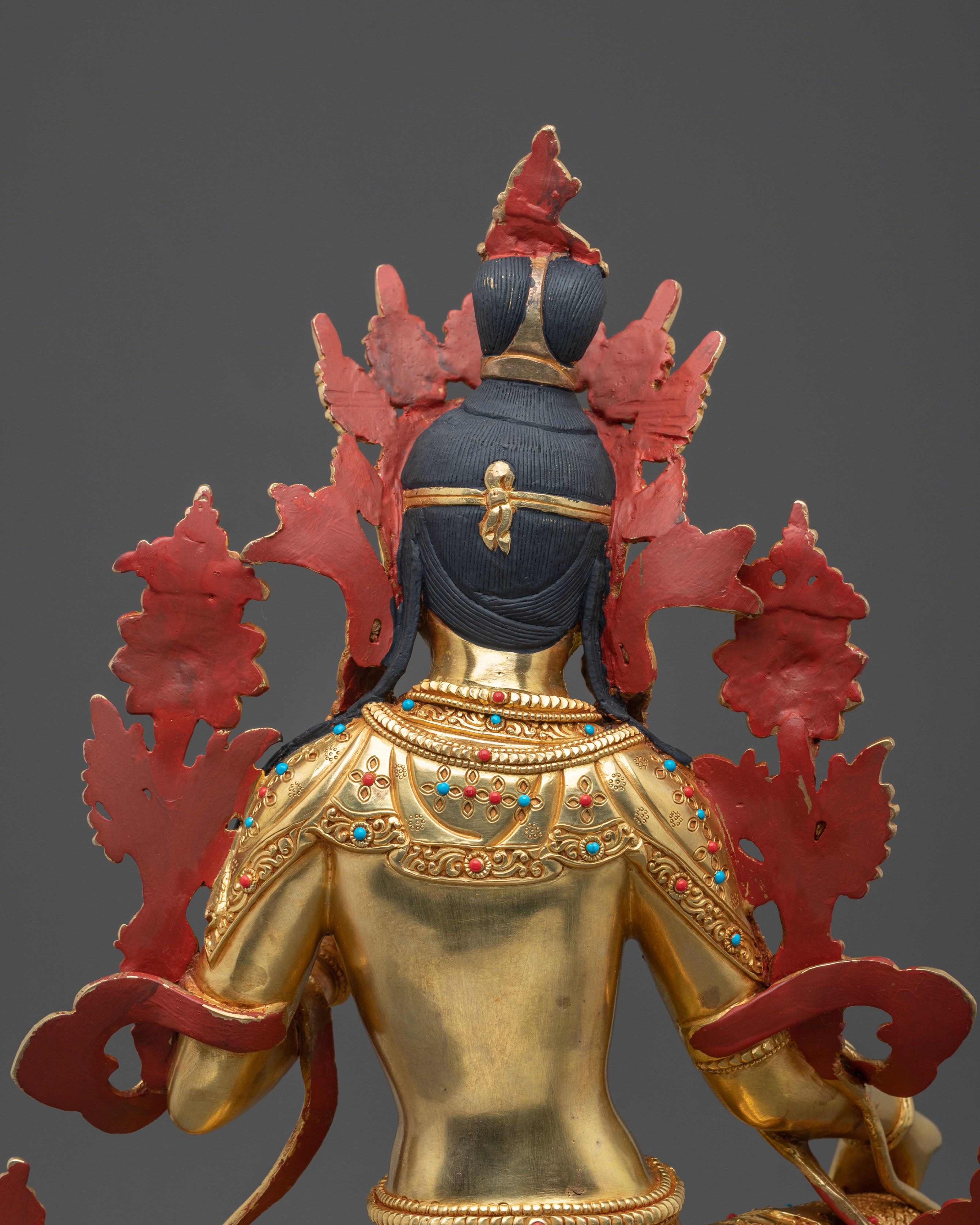 Handmade Green Tara Himalayan Sculpture | Tibetan Protector