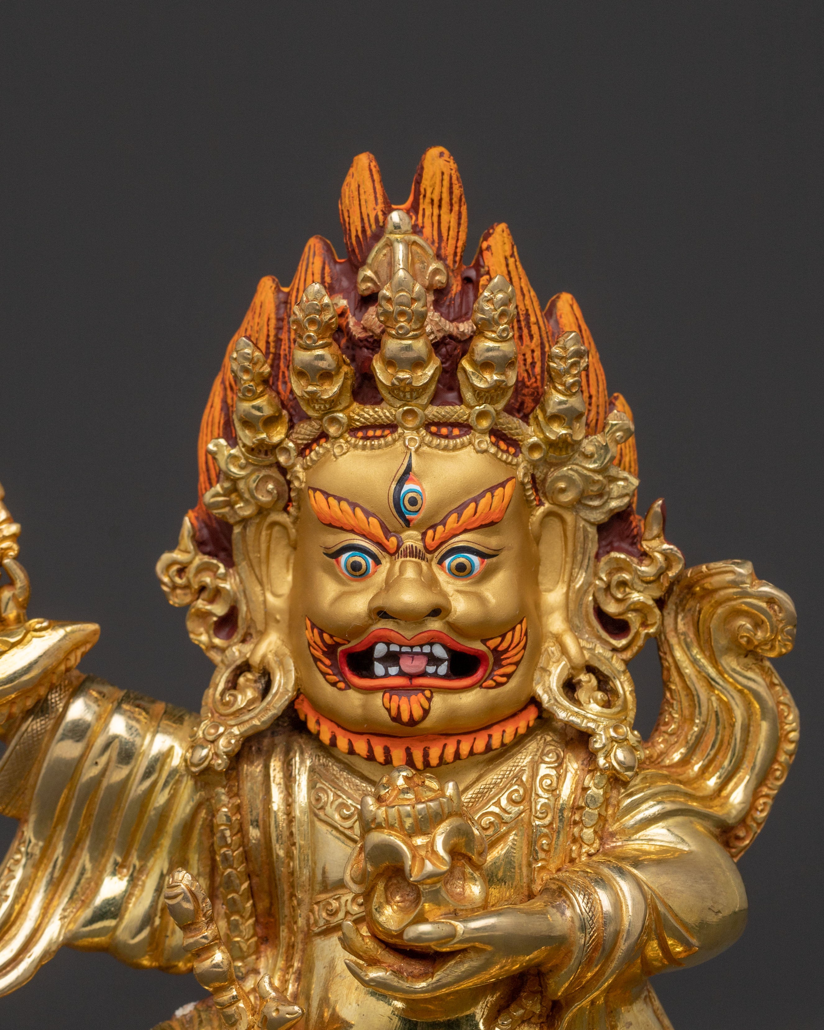 Mahakala Bernakchen Protector Statue | Divine Guardian of Wisdom