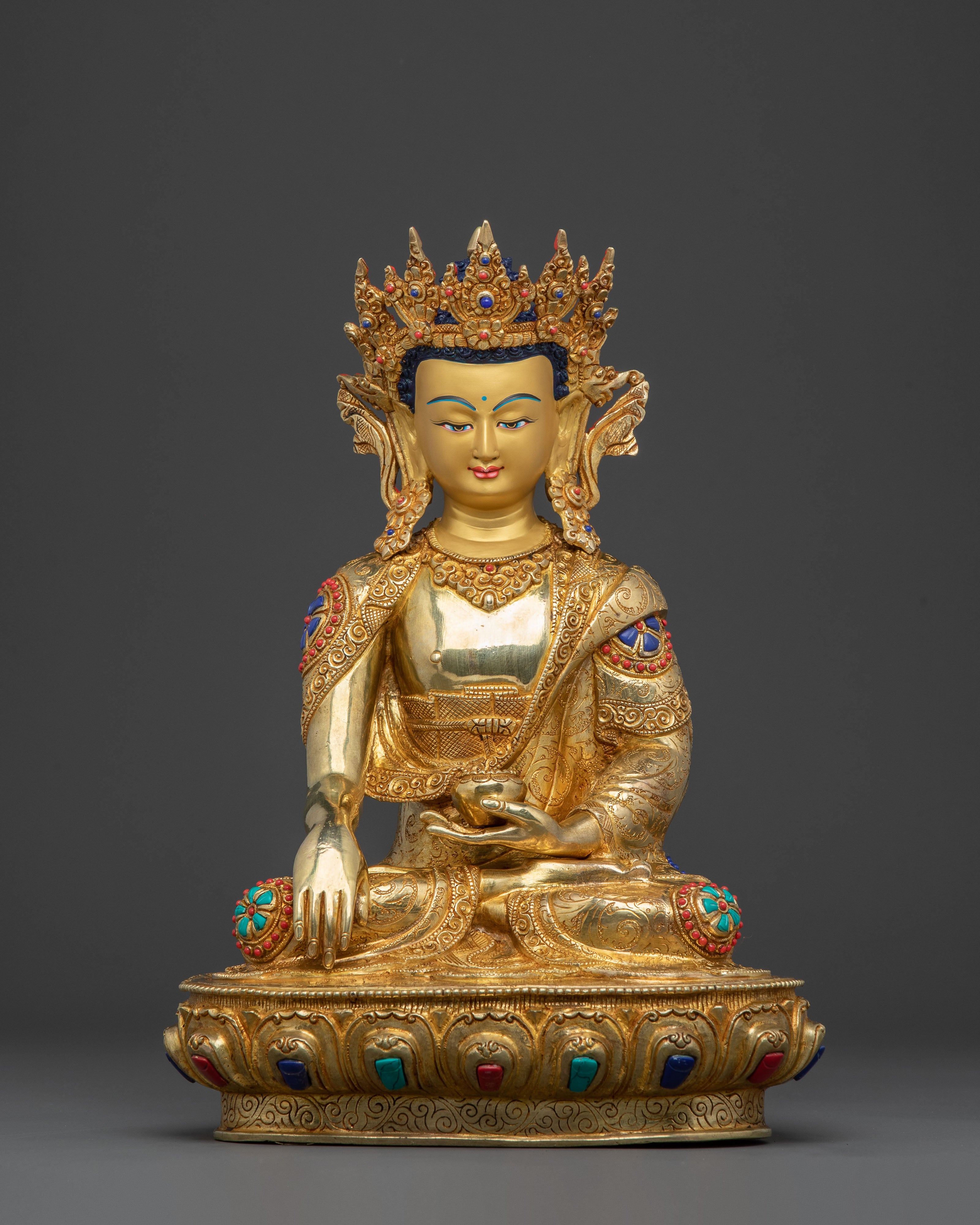 Crown Shakyamuni Buddha Spiritual Statue
