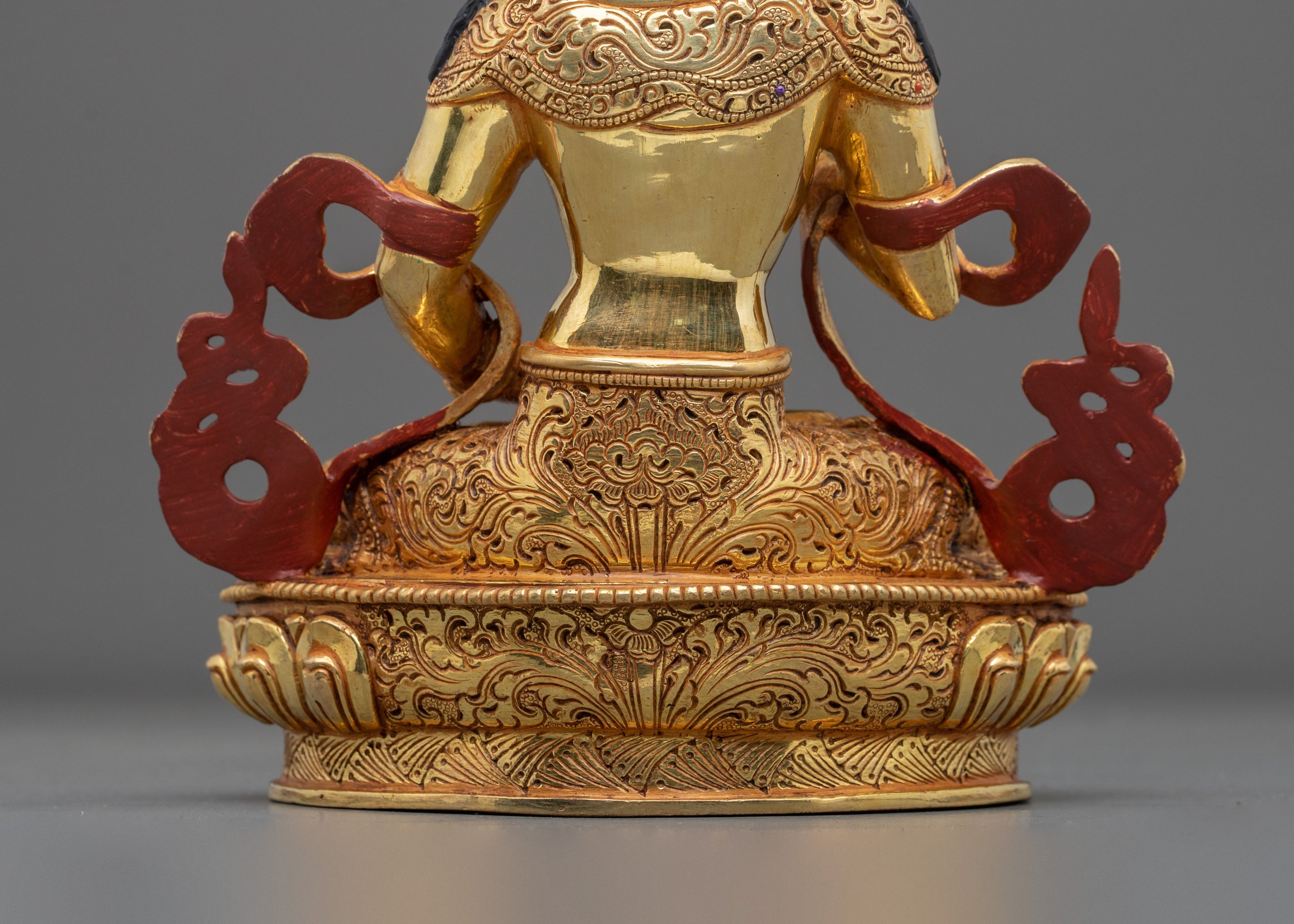 Vajrasattva Sacred Sculpture | Exquisite 24K Gold Gilded