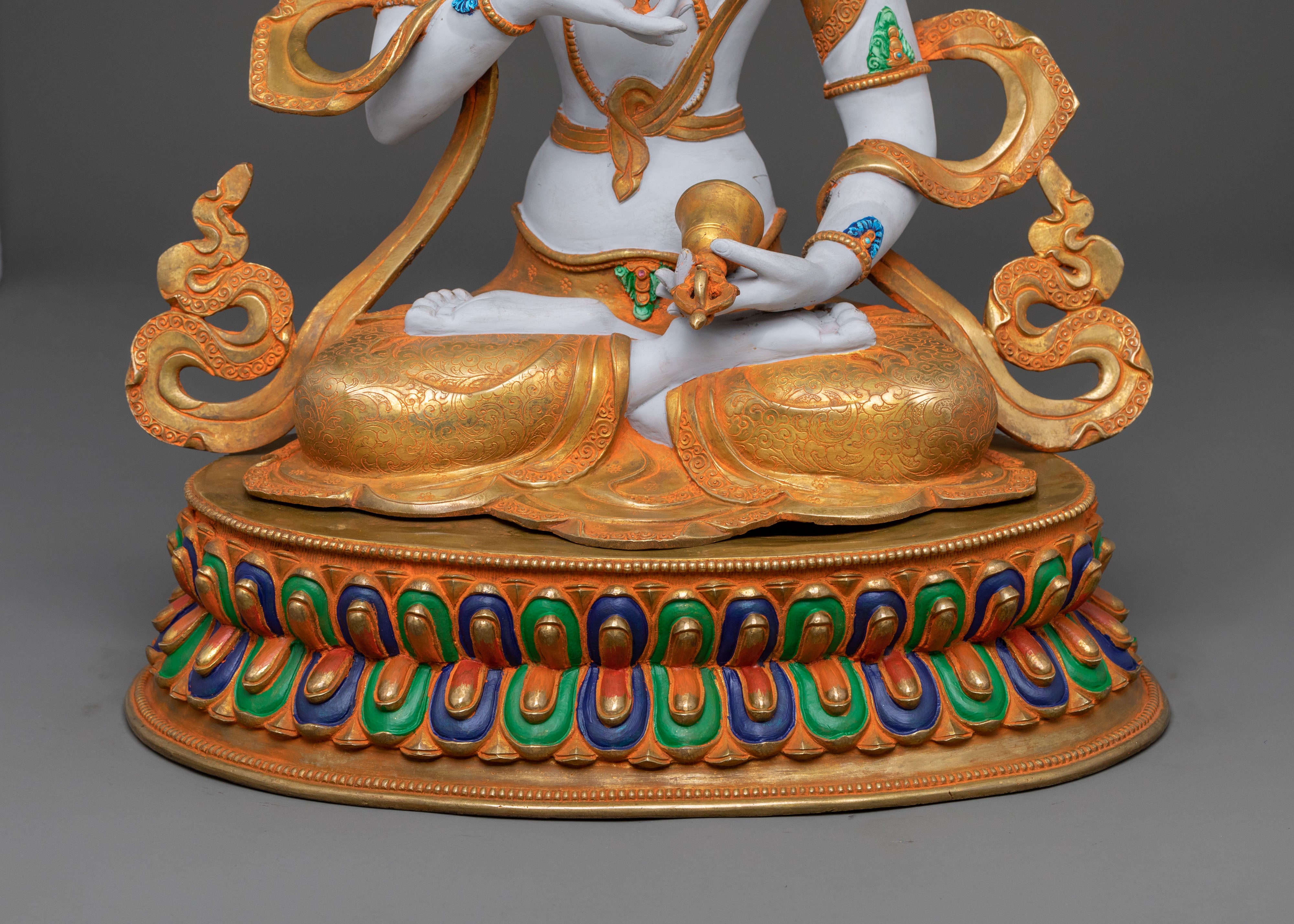 dorje sempa spiritual statue | Radiant Gold Gilded Perfection