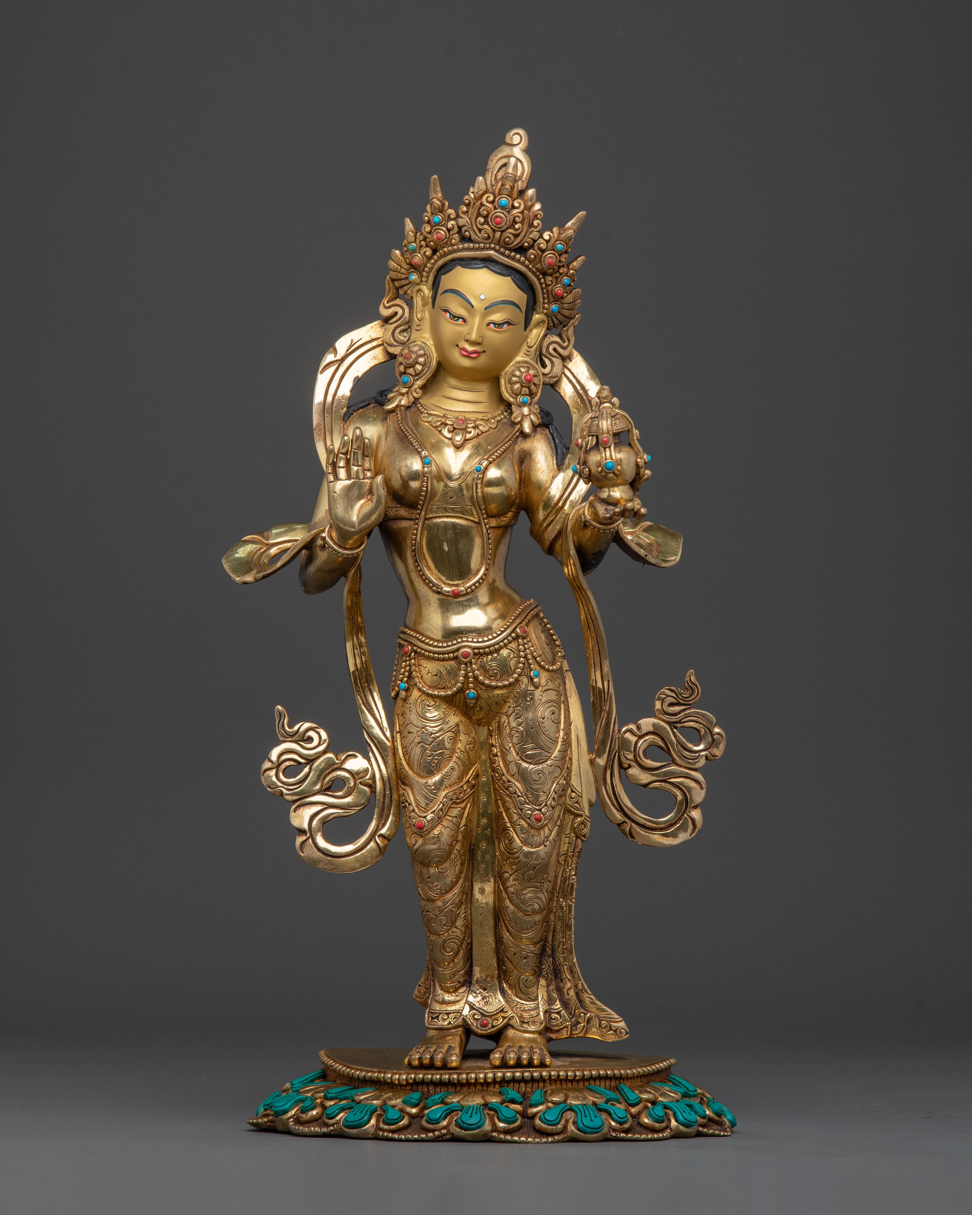 Guru Rinpoche Statue With Consort | Sacred Set