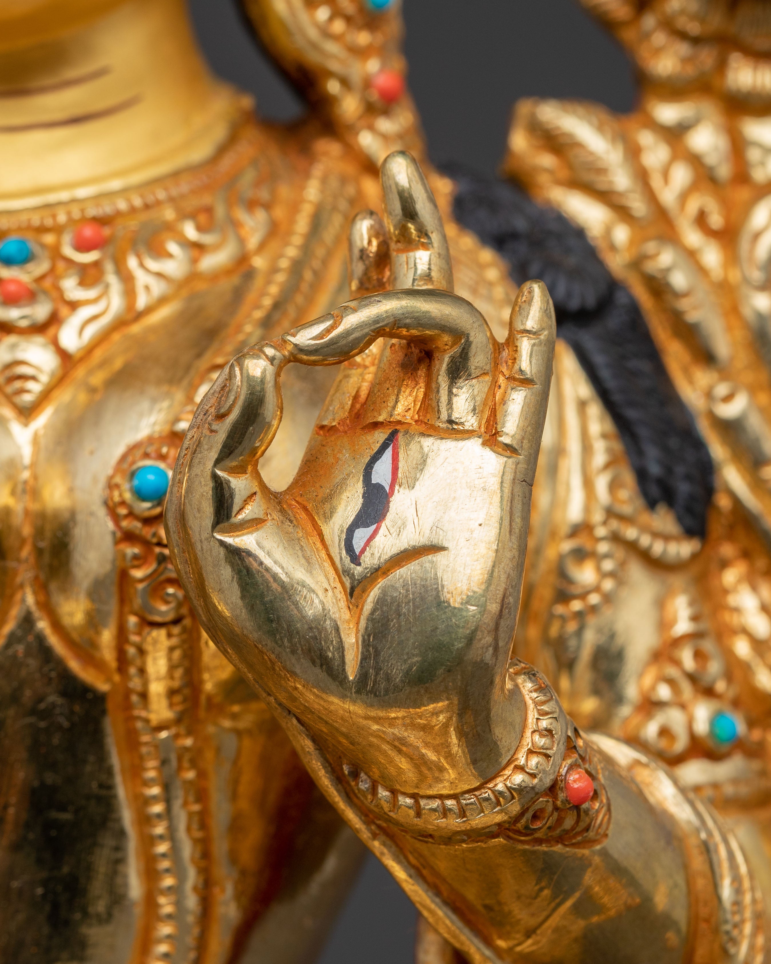 Handmade Sita Tara Copper Statue | Traditional Himalayan Art