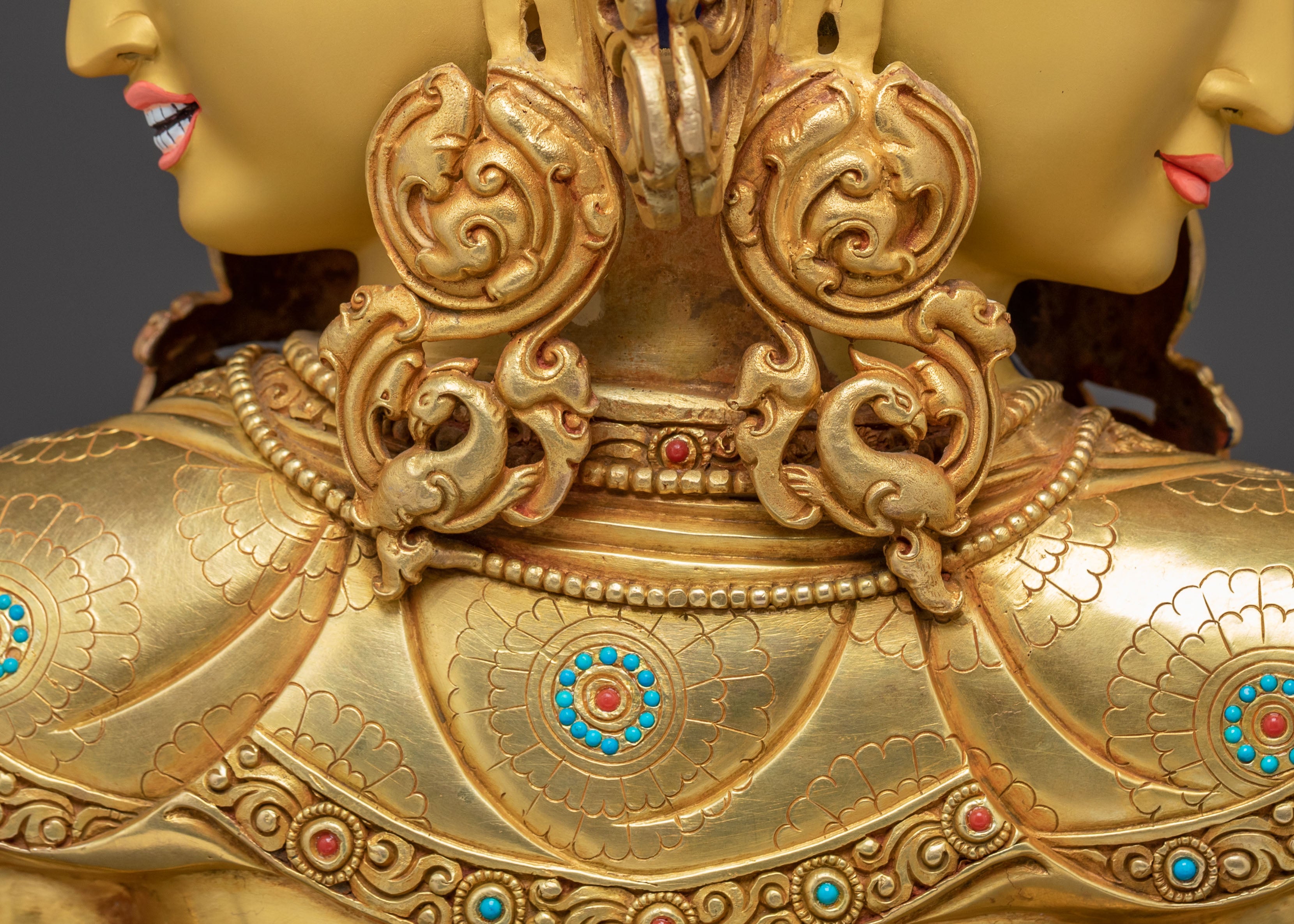 Handcrafted Namgyalma Sacred Statue – 24K Gold Gilded Masterpiece