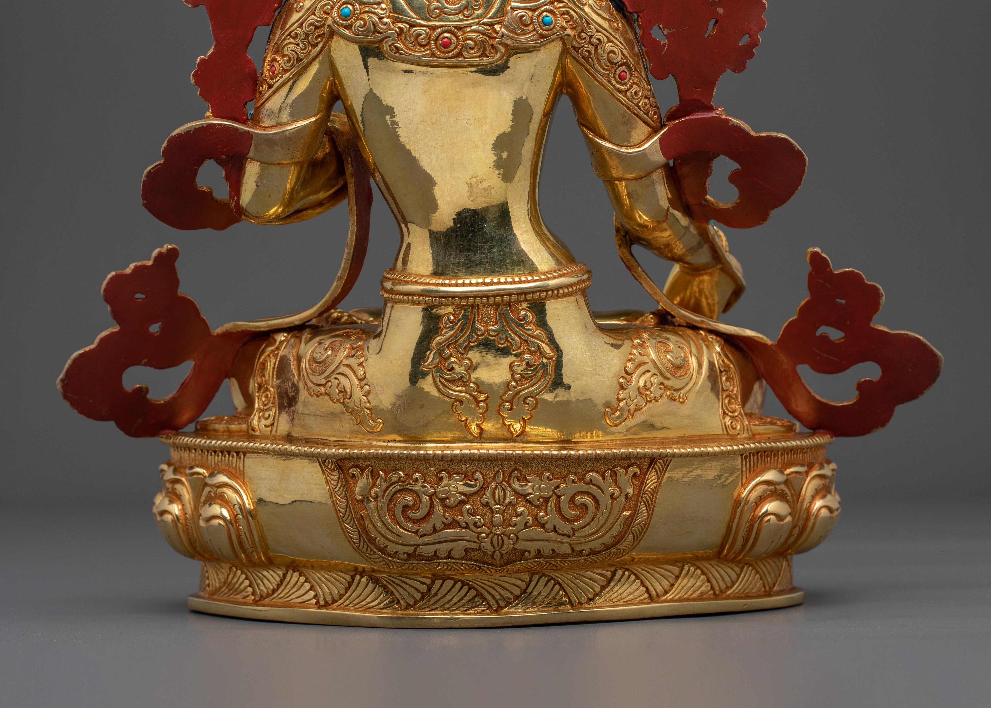Sacred Long Life Deity White Tara Statue | Tibetan Artwork