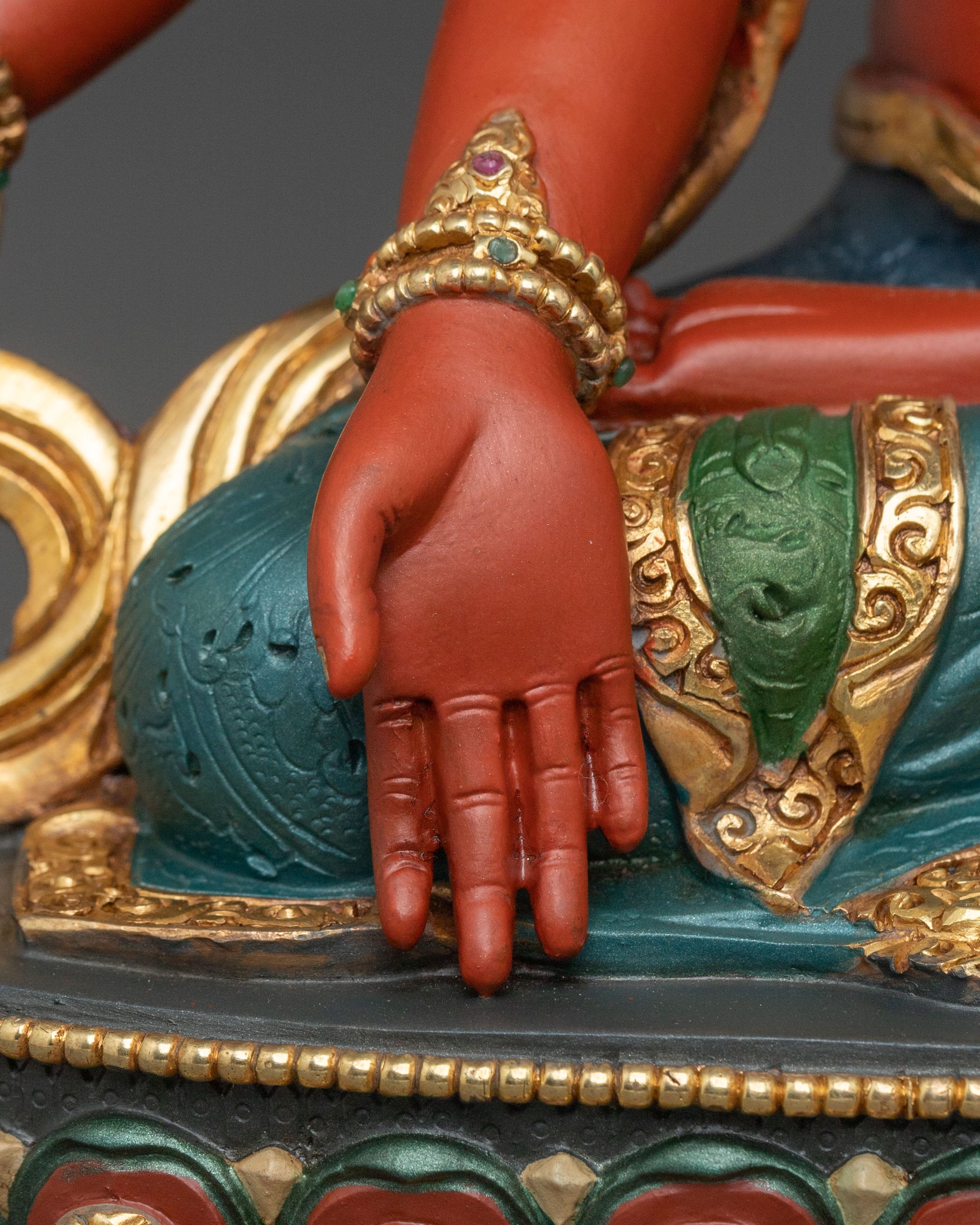 Maha Manjushri Copper Statue | Meditation Altar Decor