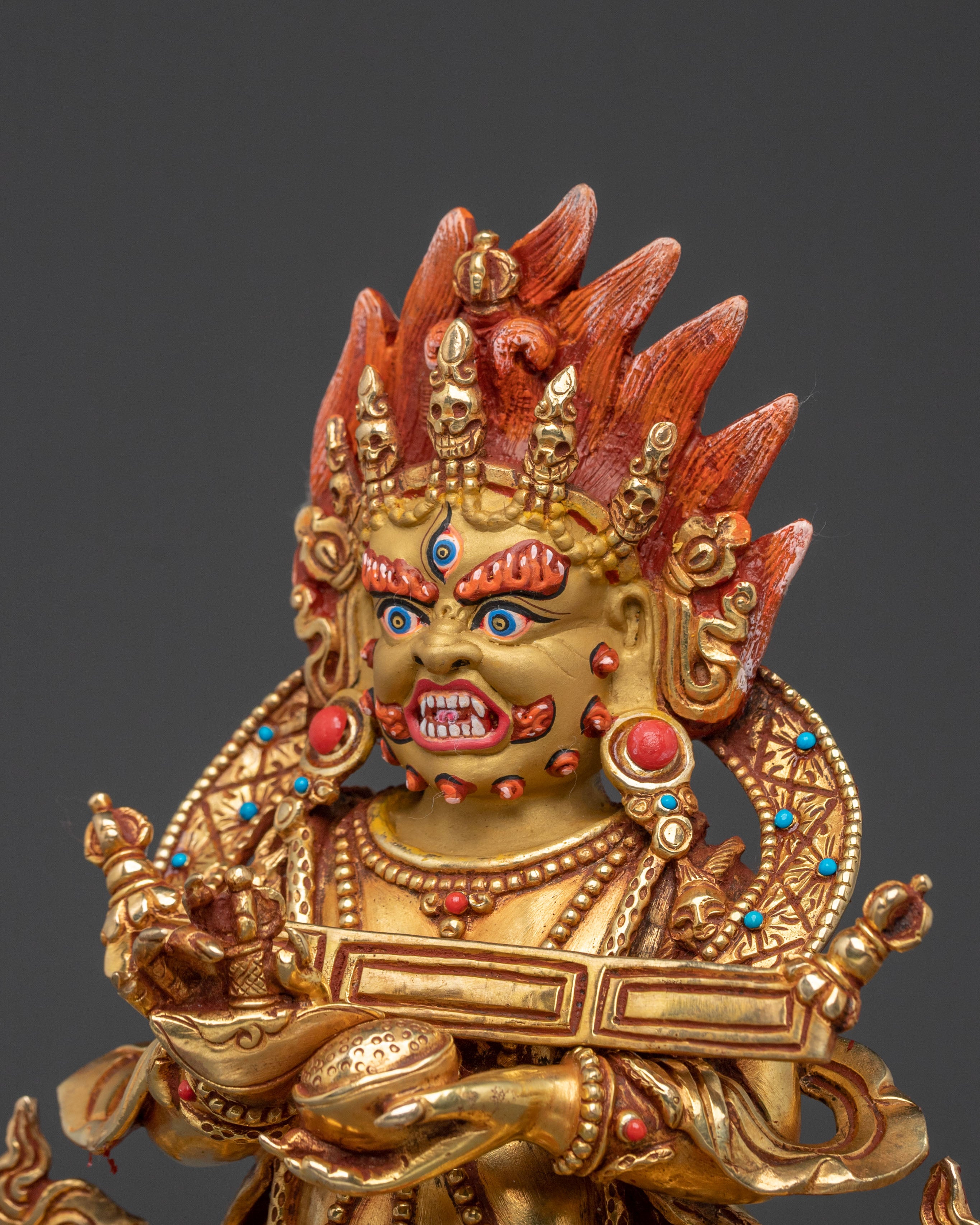Shakya Mahakala Statue | Tibetan Protector Deity