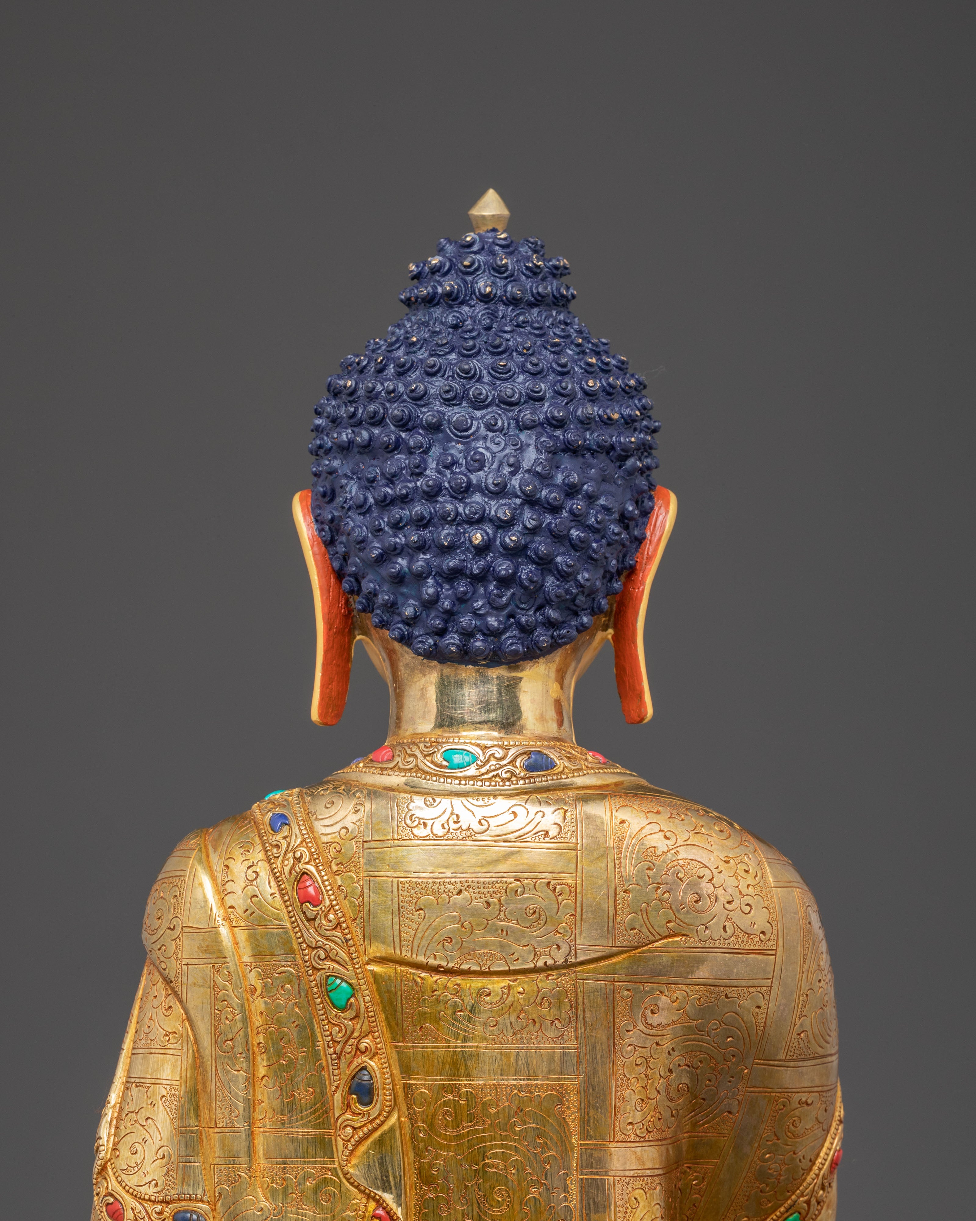 Buddha Shakyamuni 24K Gold-Gilded Statue | Radiant Enlightenment