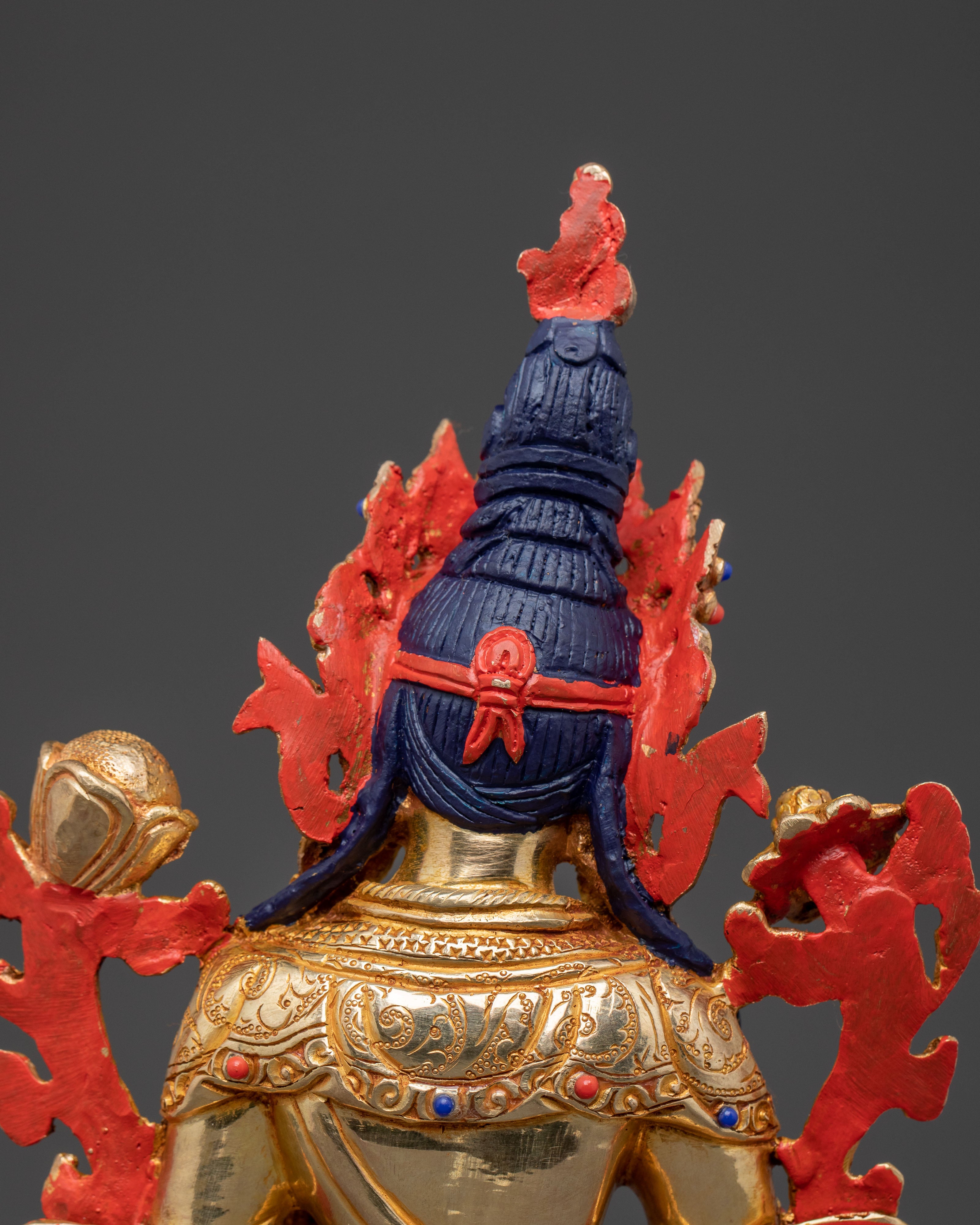 Golden White Tara Divine Statue – Serene Gilded Copper